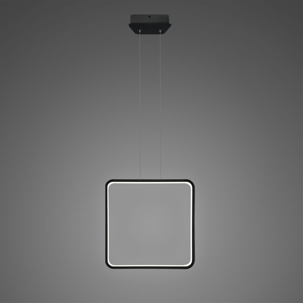 Altavola Design Ledowe Kwadraty lampă suspendată 1x19 W negru LA079/X_40_in_4k_black