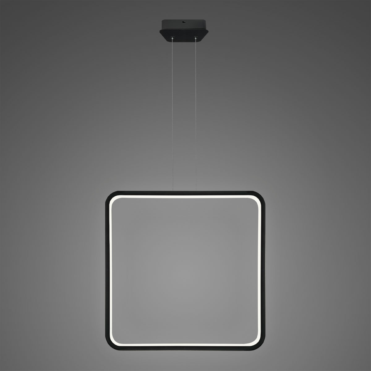 Altavola Design Ledowe Kwadraty lampă suspendată 1x38 W negru LA079/X_80_in_3k_black