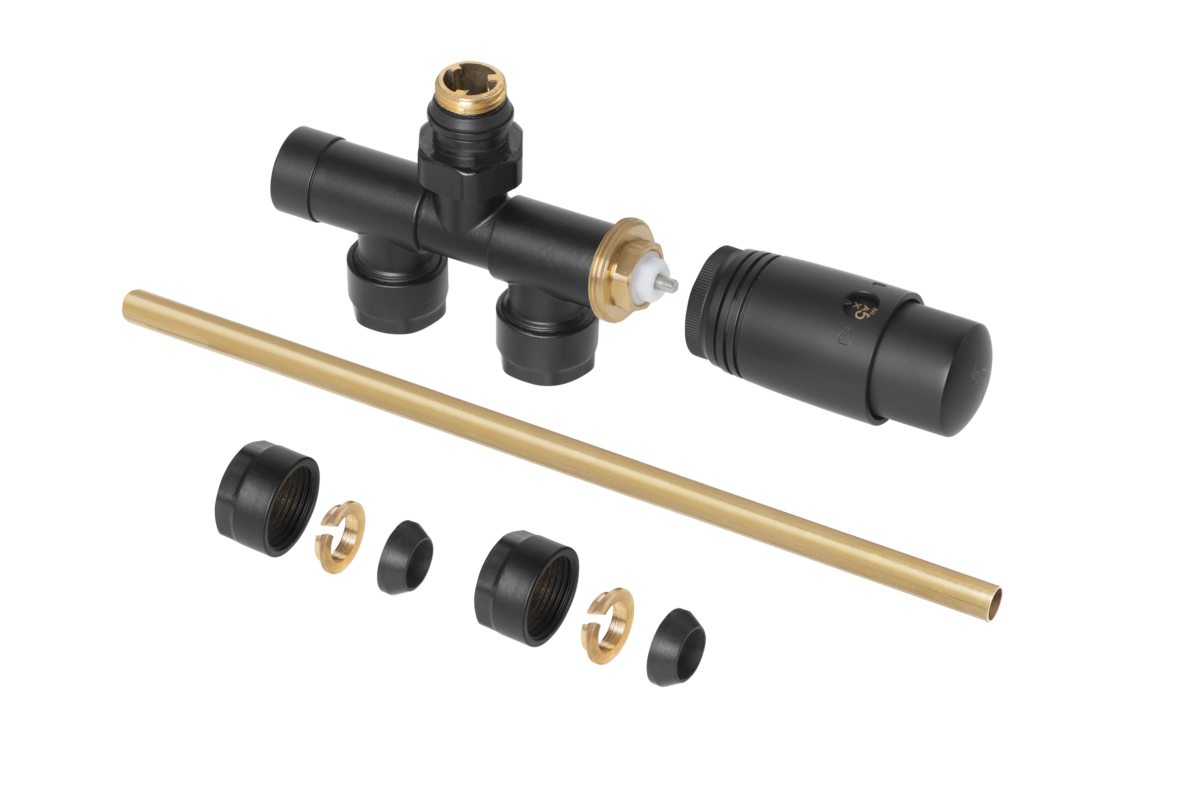 Invena PROV set termostatic negru CZ87C15