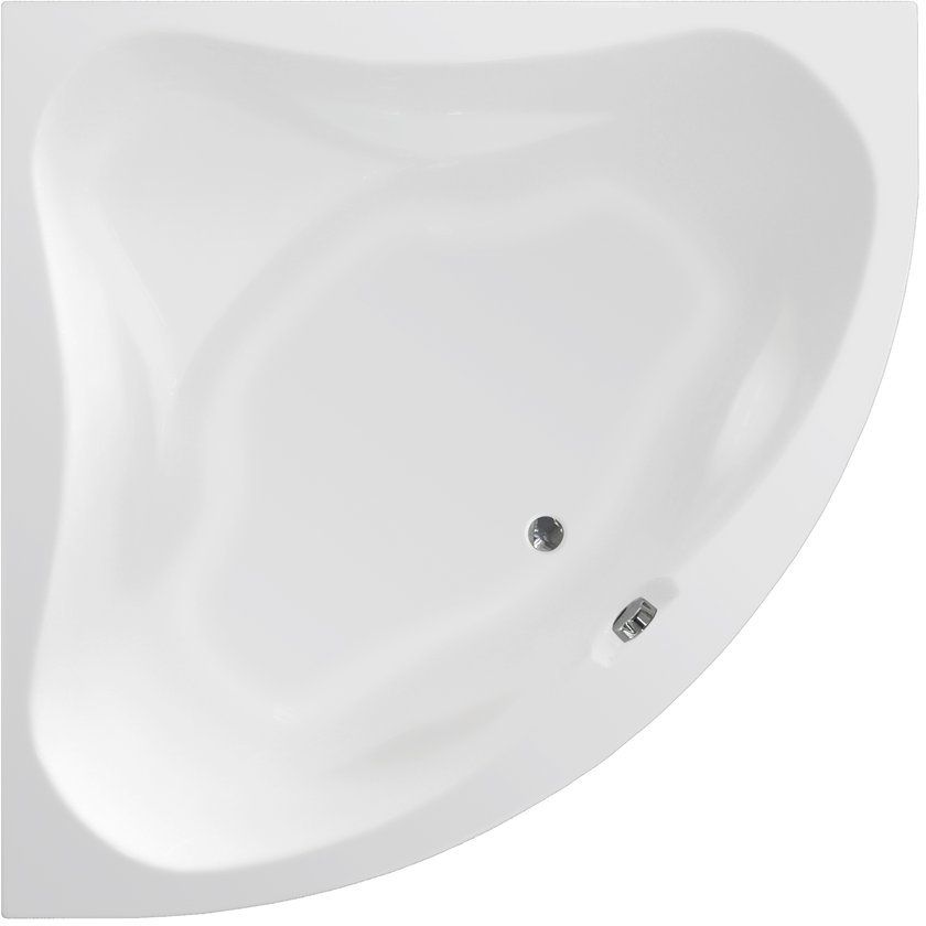 Aqualine Dunaj II cadă de colț 150x150 cm partea stângă alb G1350