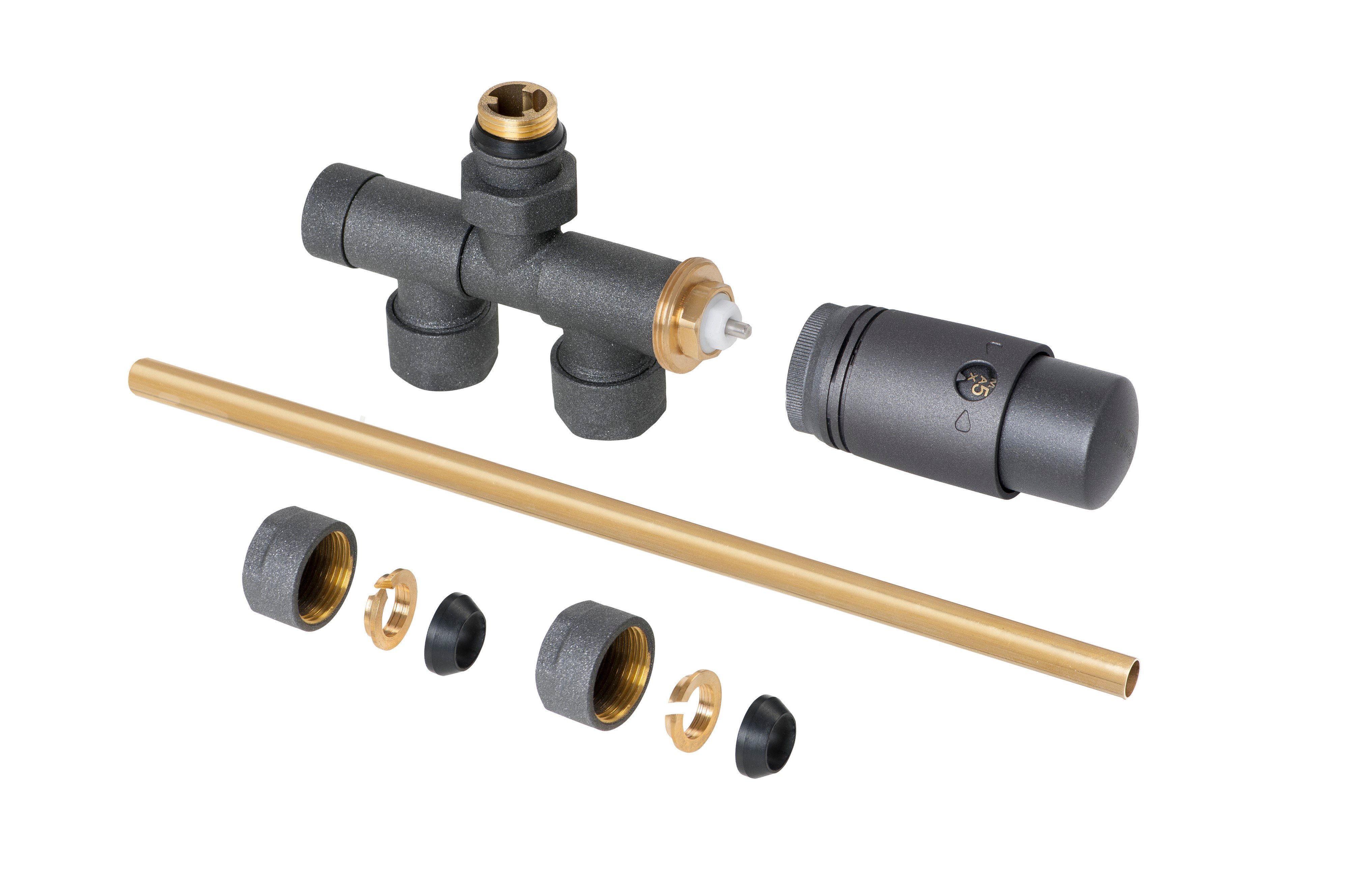 Invena PROV set termostatic grafit CZ87G15