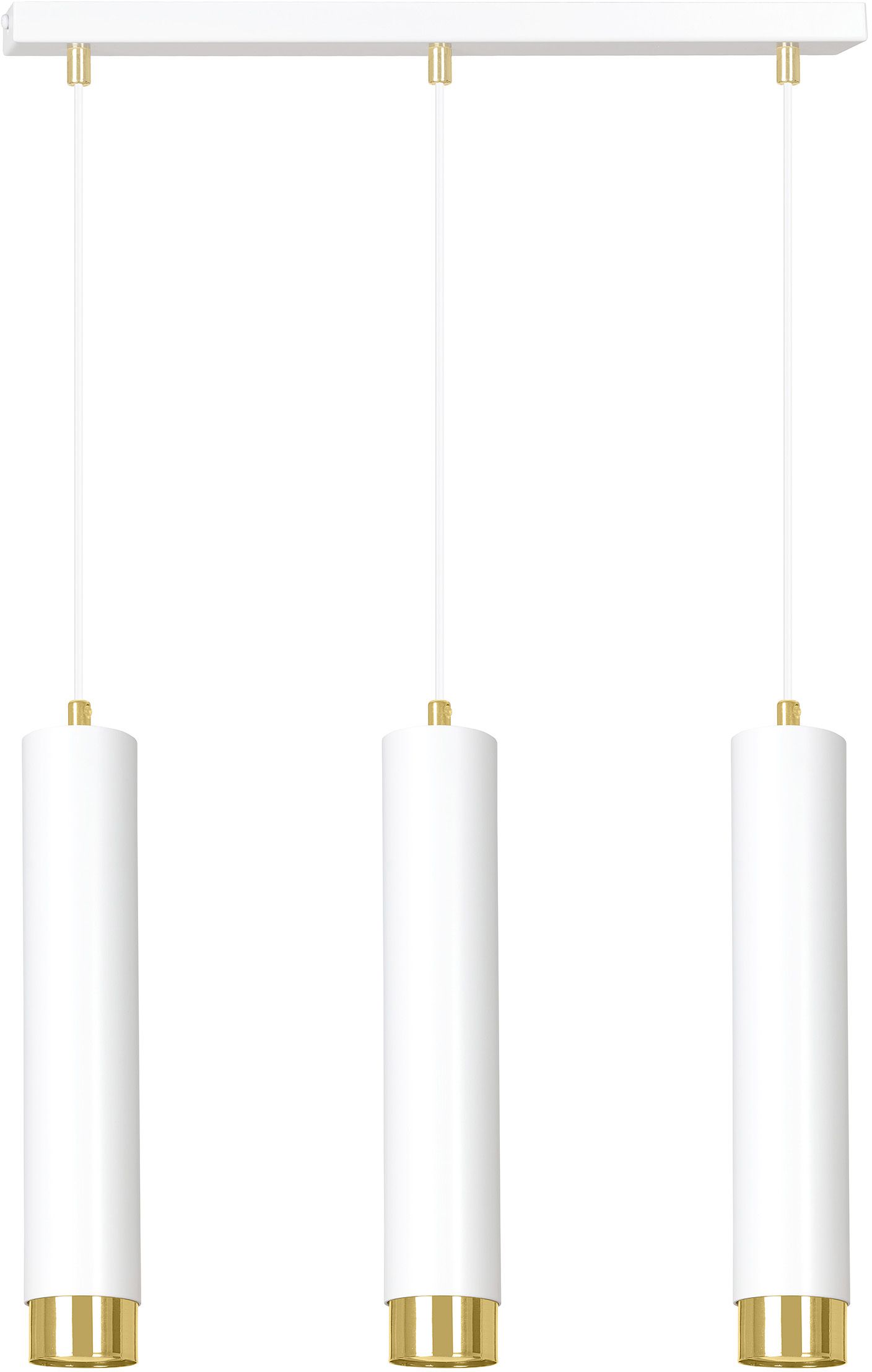 Emibig Kibo lampă suspendată 3x8 W alb-auriu 642/3
