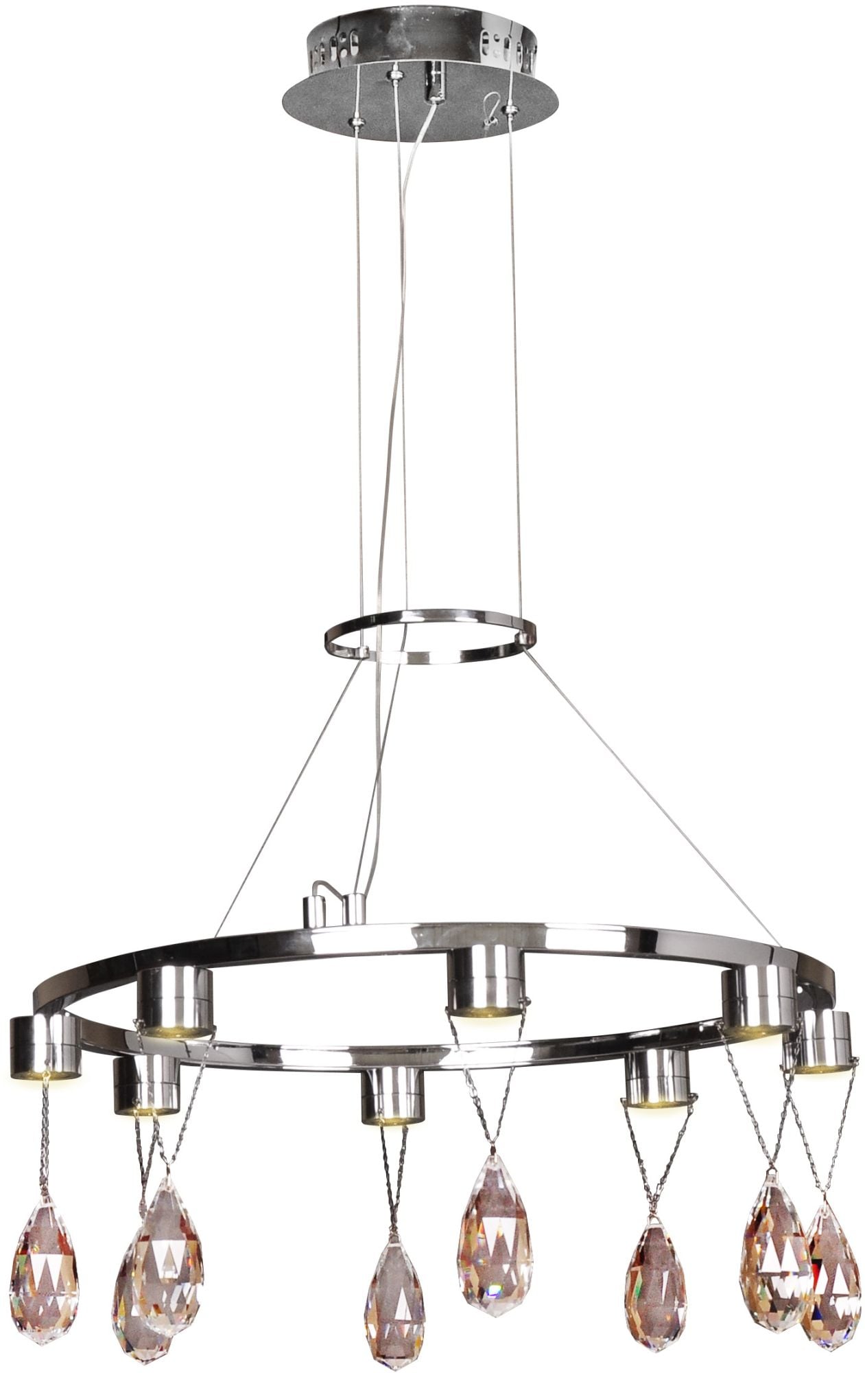 Candellux Prisma lampă suspendată x3 W crom 38-26064