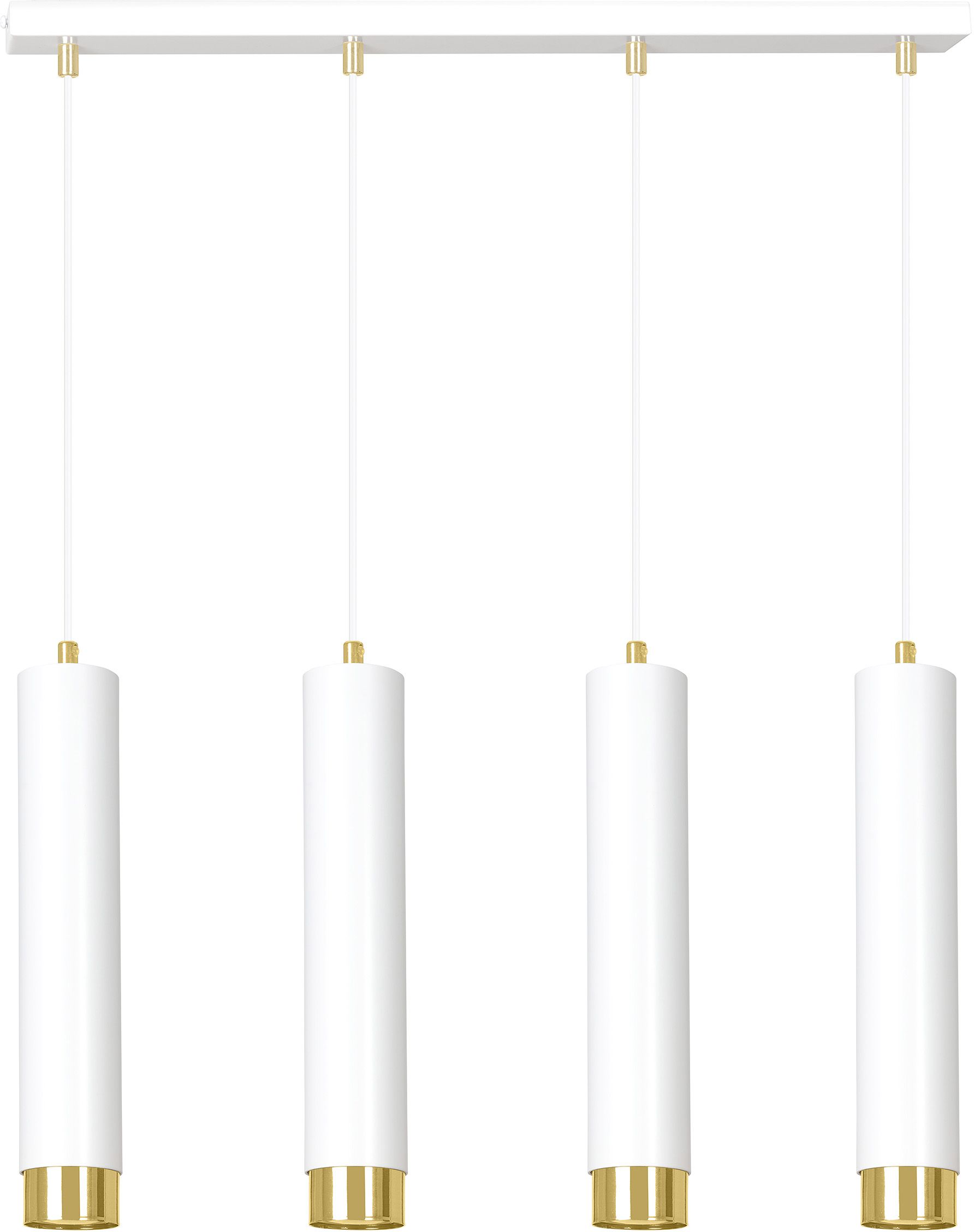 Emibig Kibo lampă suspendată 4x8 W alb-auriu 642/4