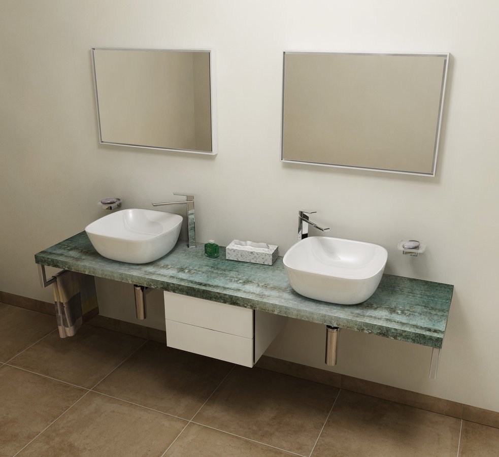 Sapho Avice blat 220x49.5 cm grafit-albastru AV226