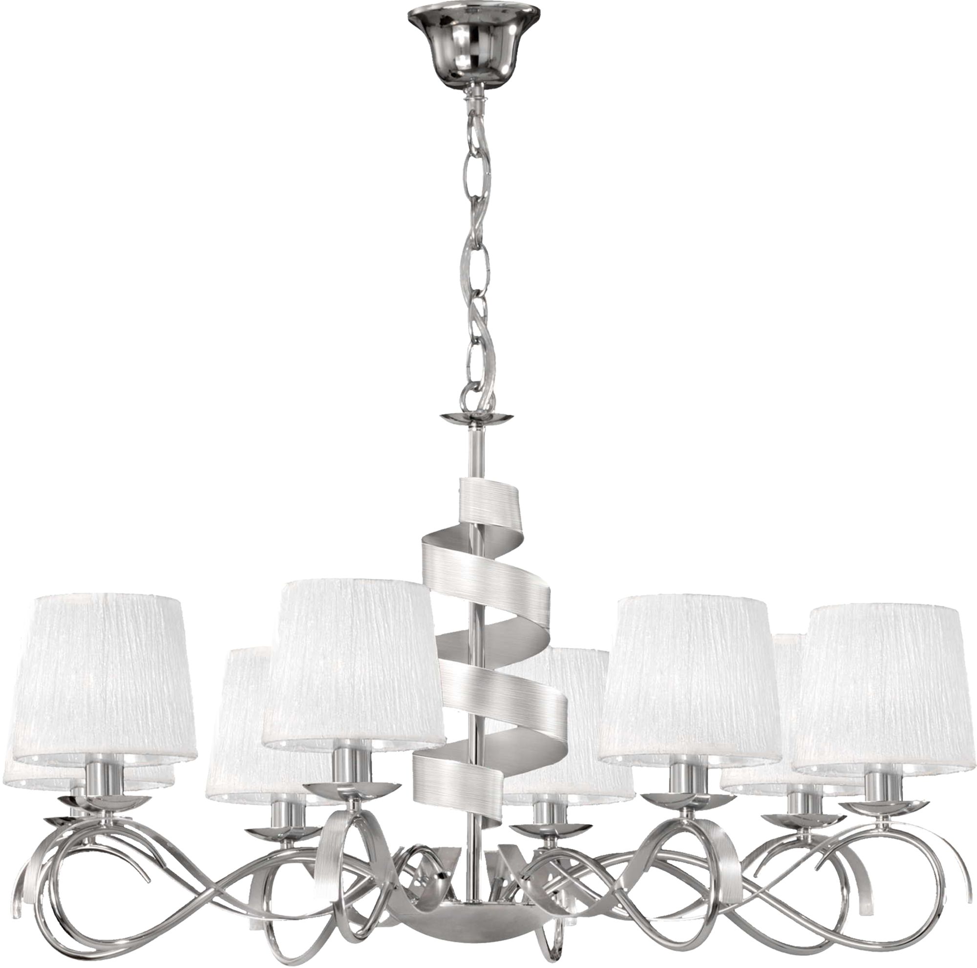 Candellux Denis lampă suspendată x40 W alb-crom 38-23452