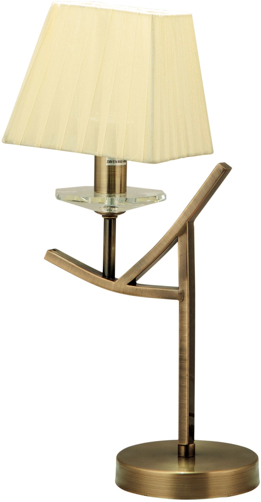 Candellux Valencia veioză 1x40 W patină-galben 41-84593