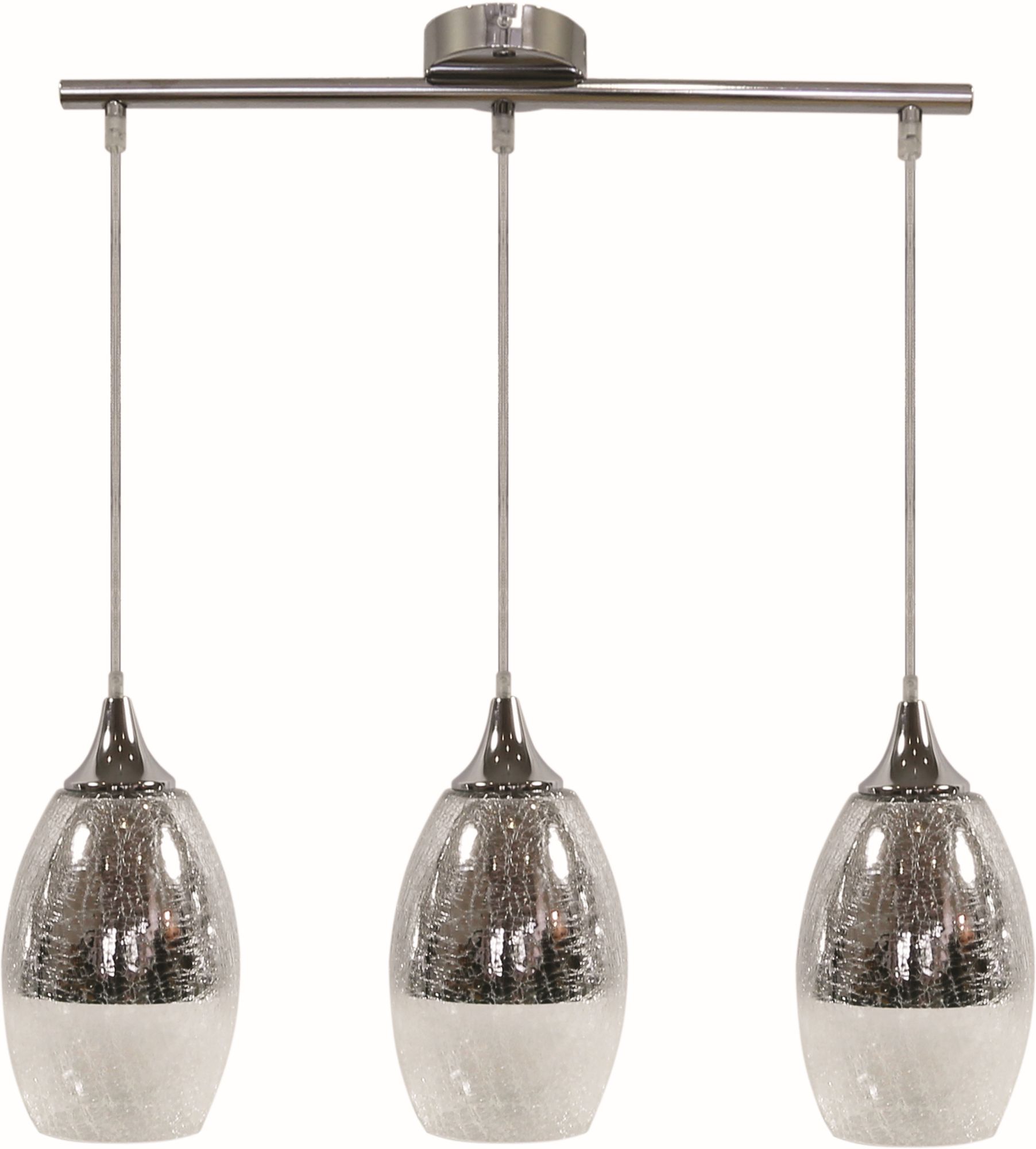 Candellux Celia lampă suspendată 3x60 W argint 33-51585