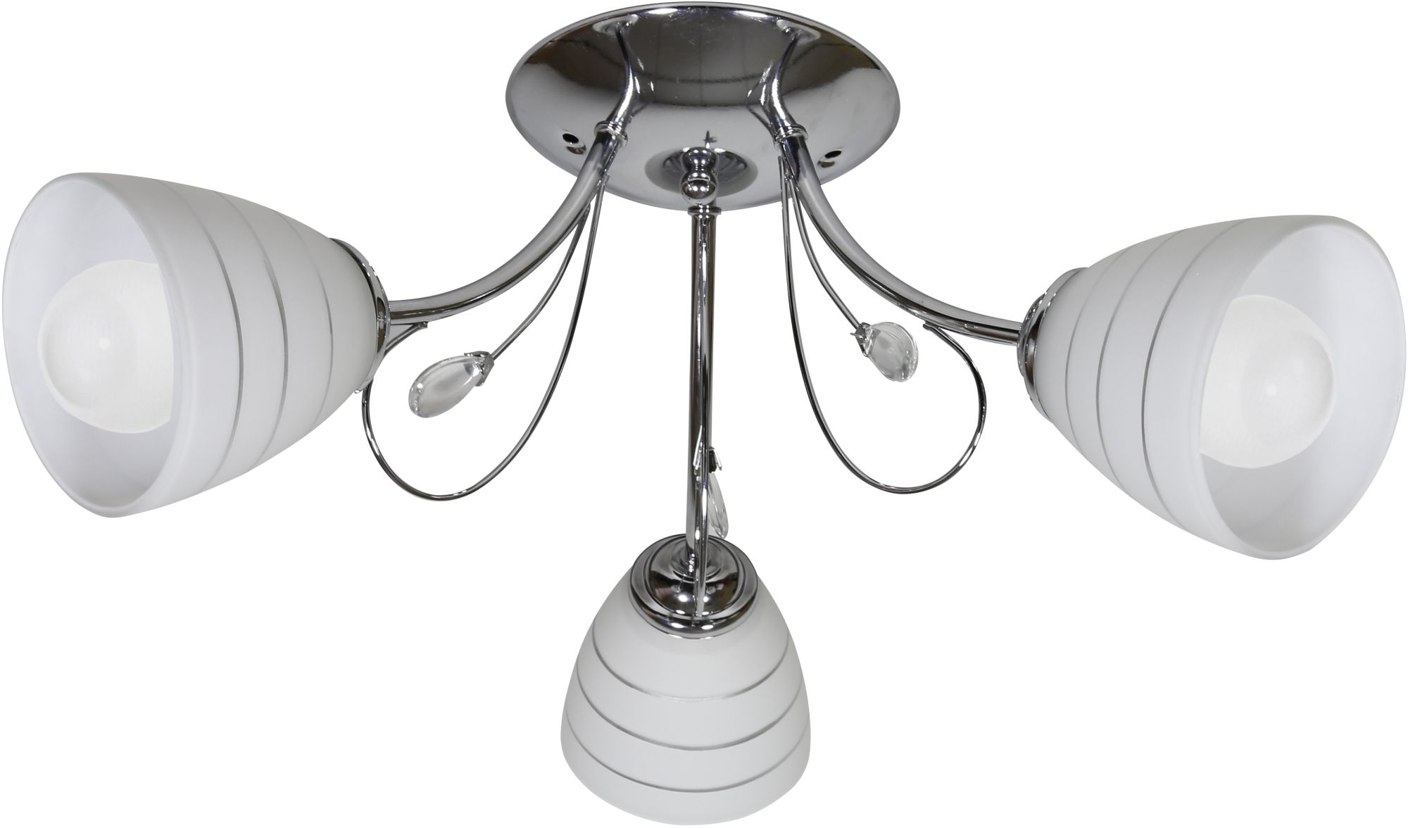 Candellux Simpli lampă de tavan 3x40 W alb-crom 33-63847