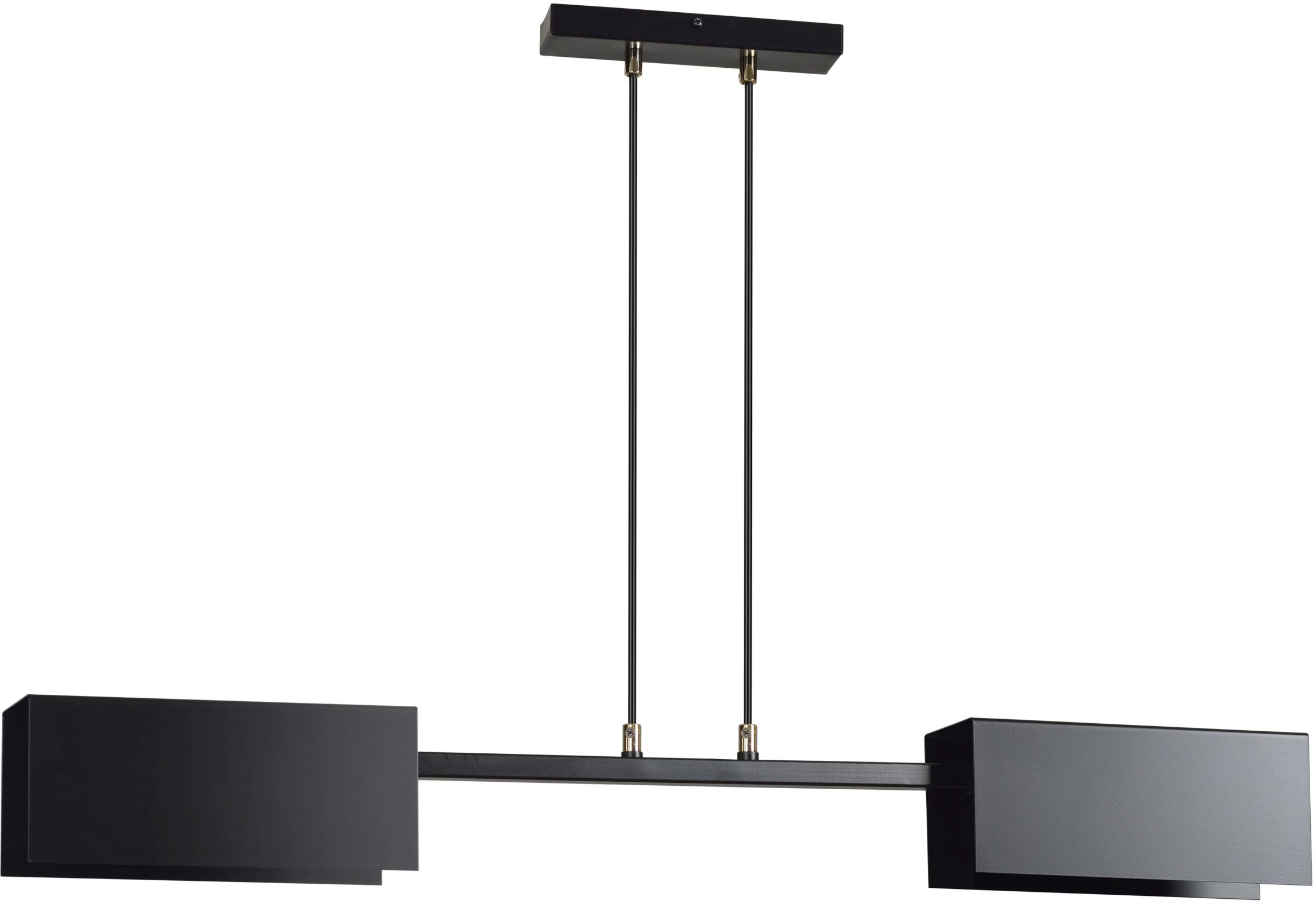 Emibig Tolos lampă suspendată 2x60 W negru 633/2