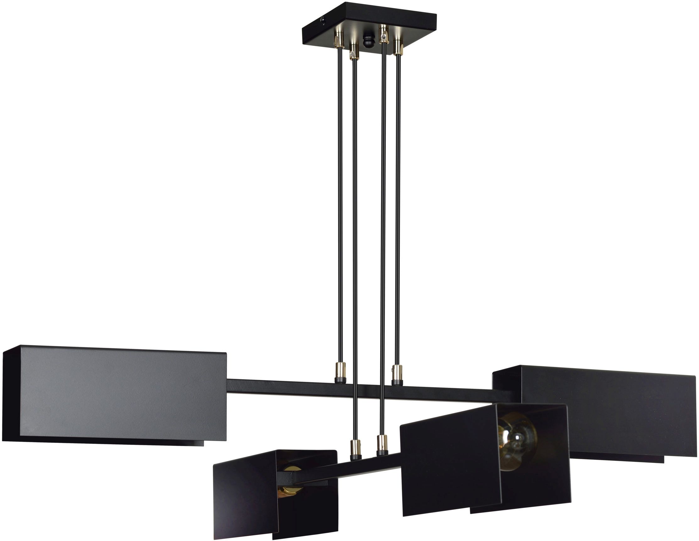 Emibig Tolos lampă suspendată 4x60 W negru 633/4