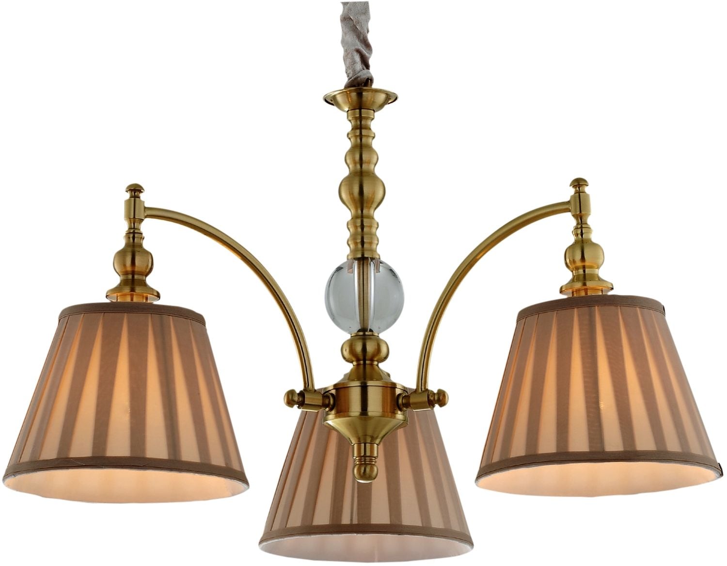 Candellux Austin lampă suspendată 3x40 W patină-maro 33-13842