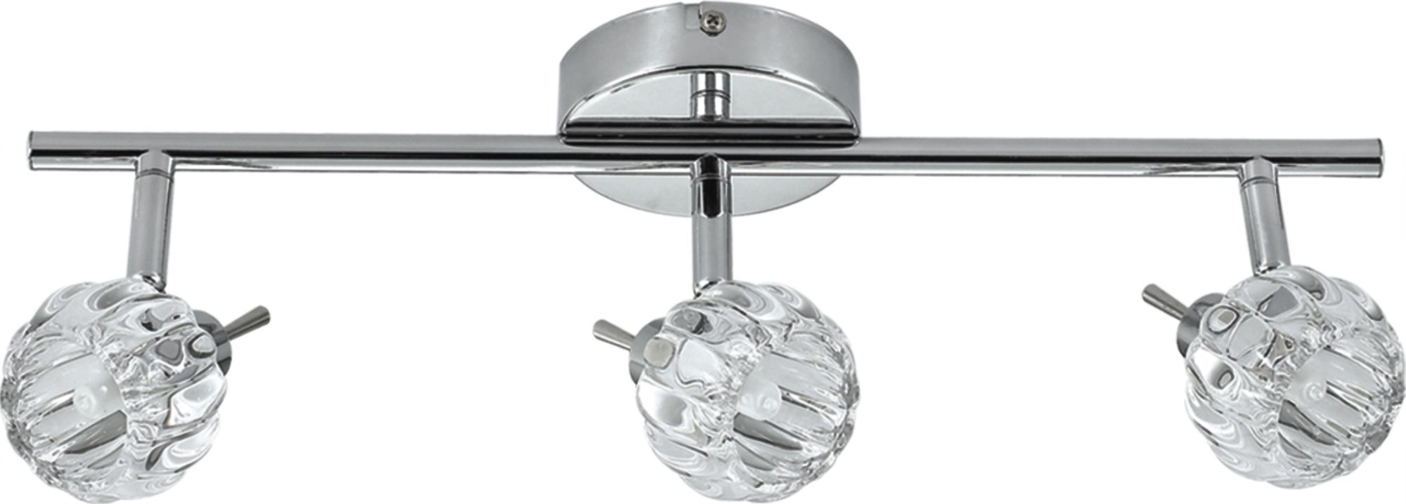 Candellux Bombola lampă de tavan 3x40 W crom-cristal 93-70302