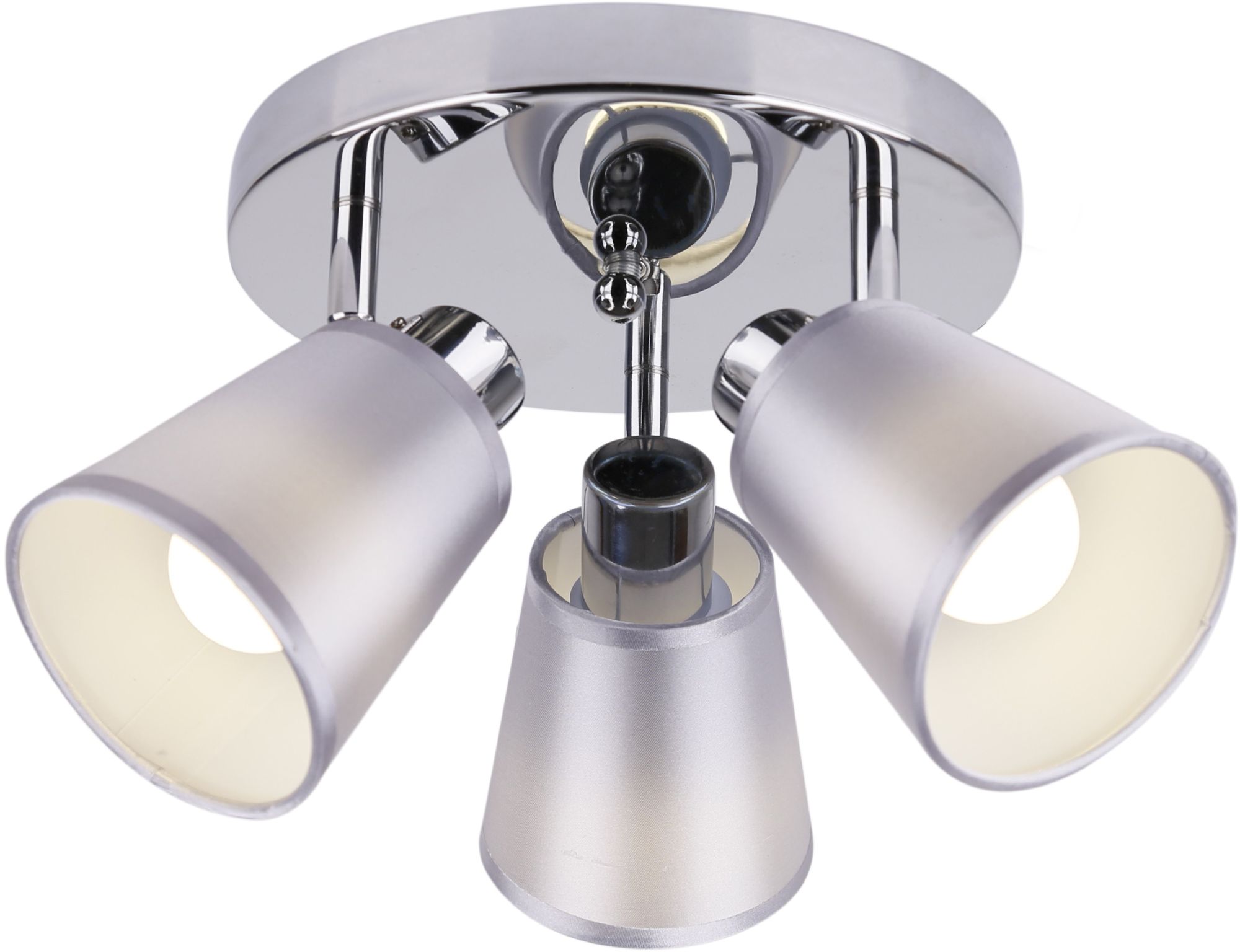Candellux Pin lampă de tavan 3x40 W crom-gri 98-70661