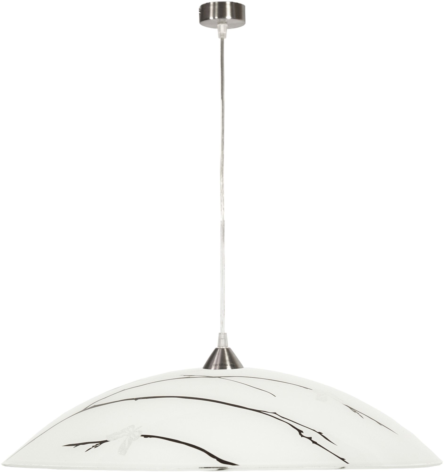Candellux Brag lampă suspendată 1x40 W alb-negru 31-09265