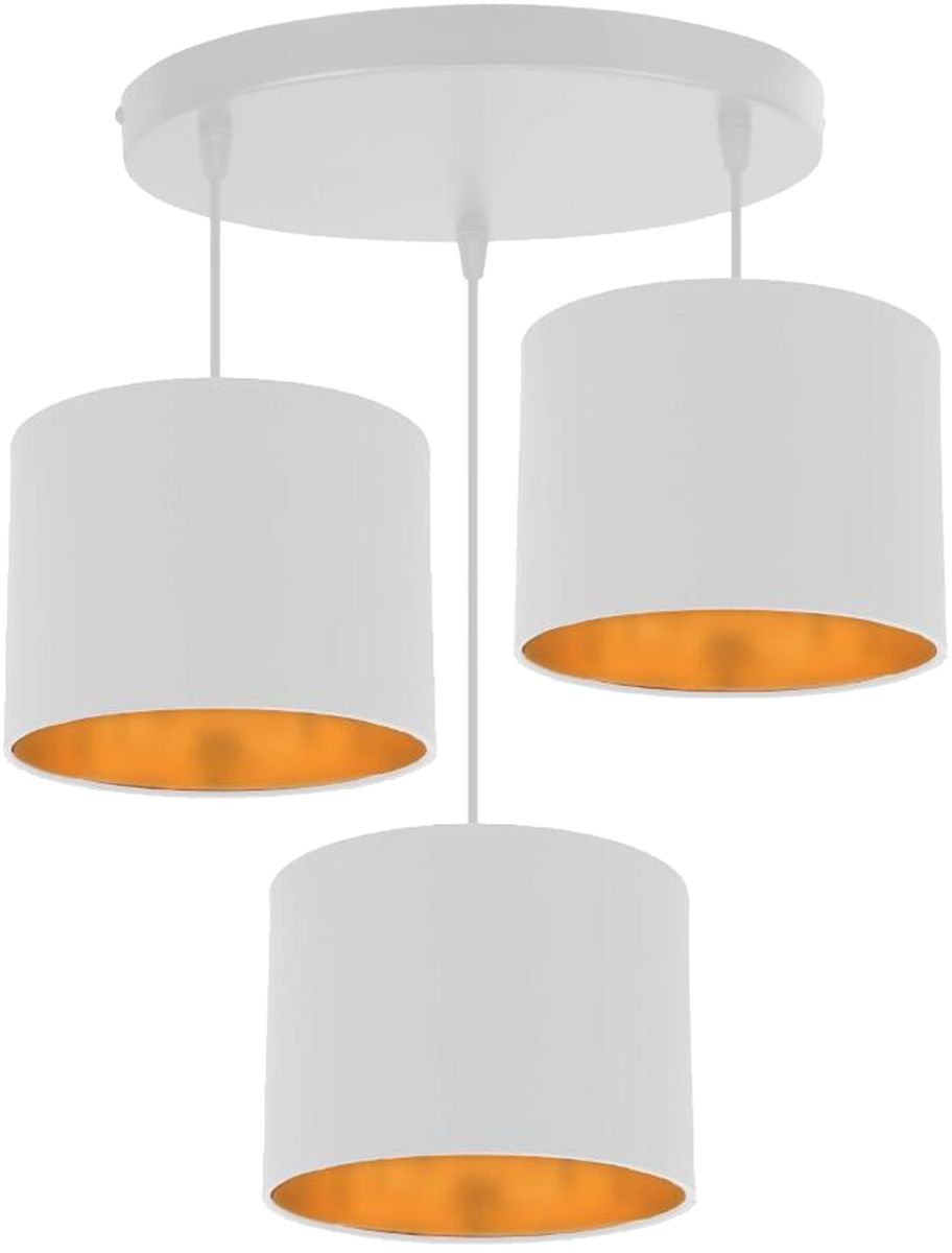 Candellux Atlanta lampă suspendată 3x40 W alb 33-00682