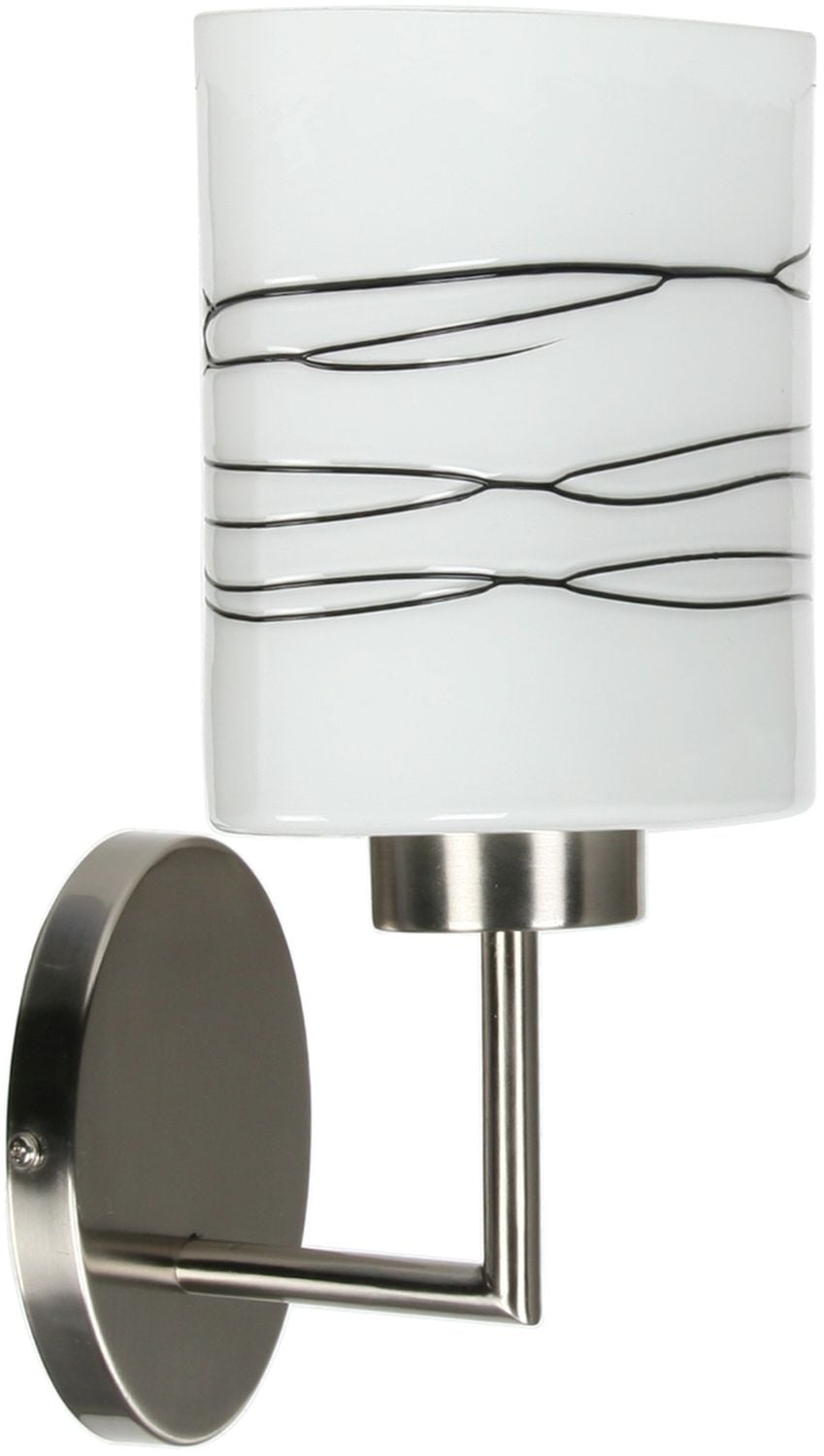 Candellux Visola lampă de perete 1x60 W alb-maro-nichel 21-10363