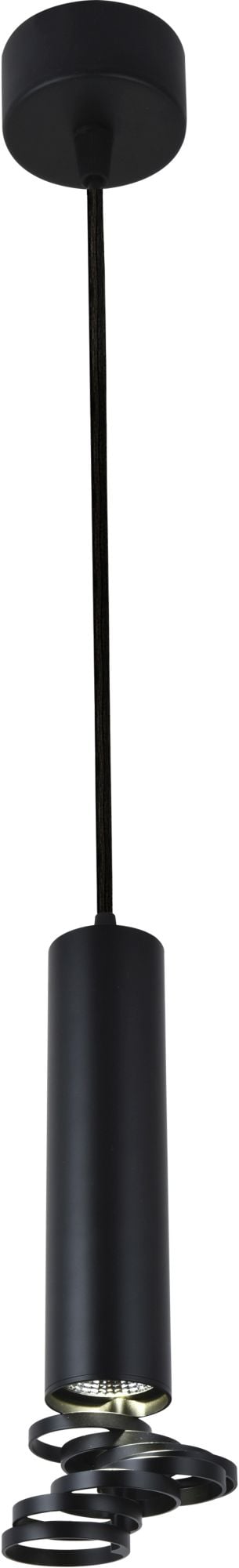 Candellux Tuba lampă suspendată 1x50 W negru 31-77714