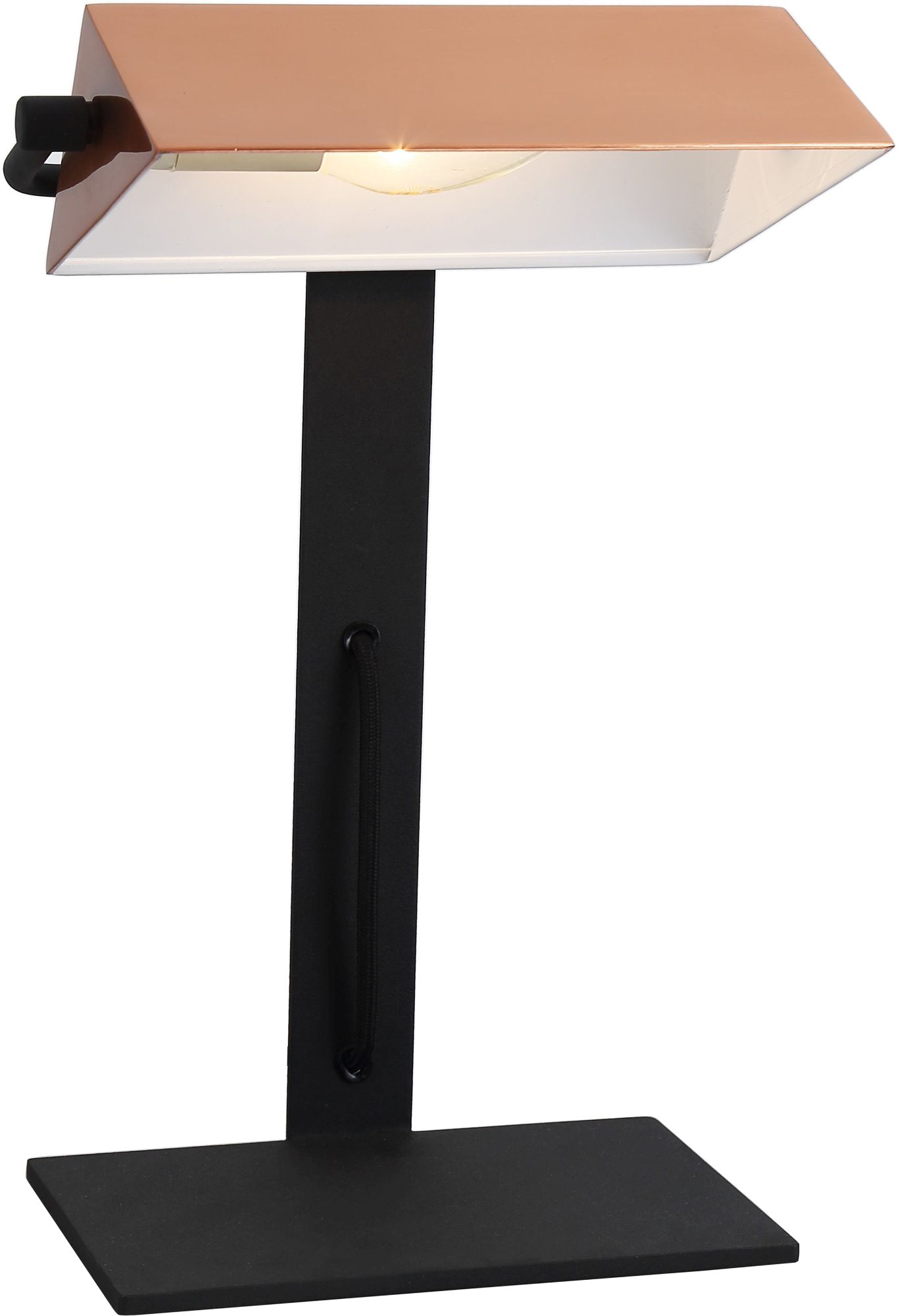 Candellux Banker veioză 1x40 W negru-cupru 41-78346