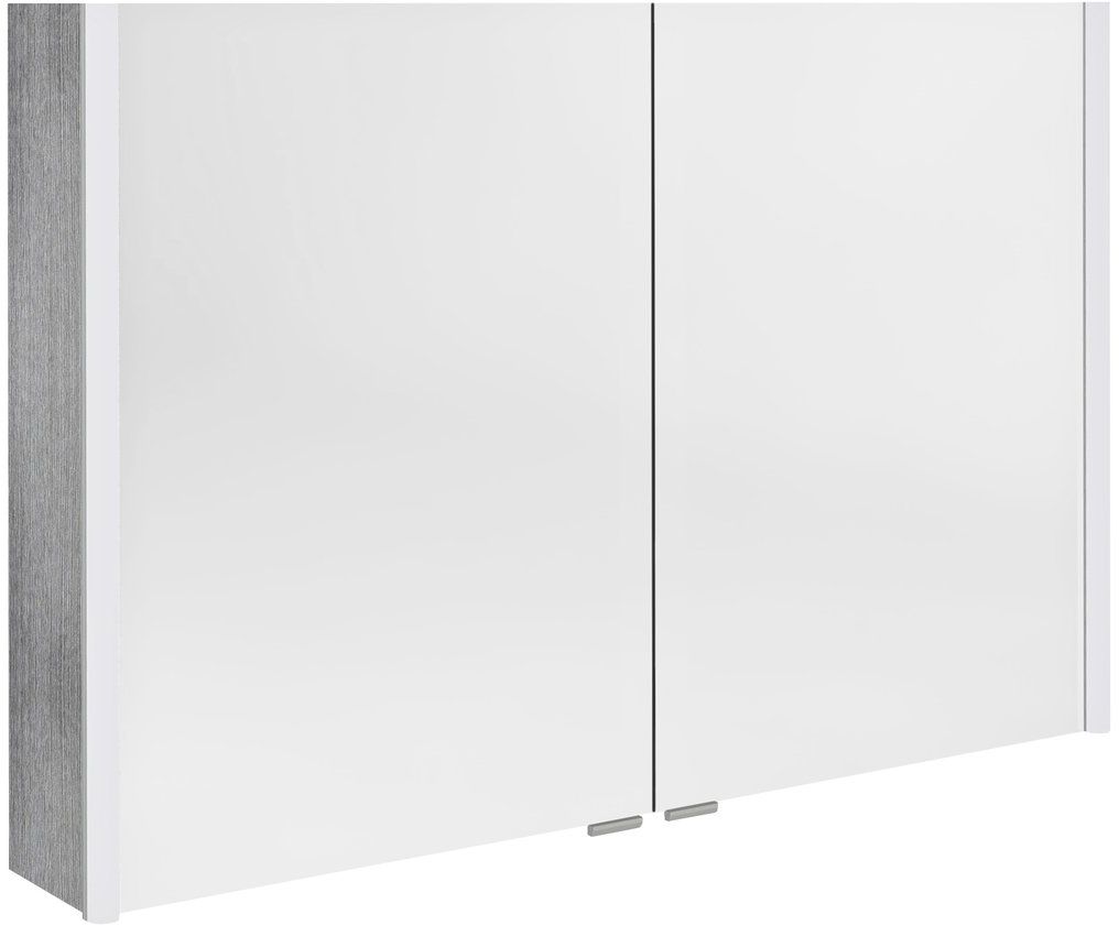 Sapho Alix dulap 126x17.5x70 cm cu oglinda gri-stejar AX126-0011