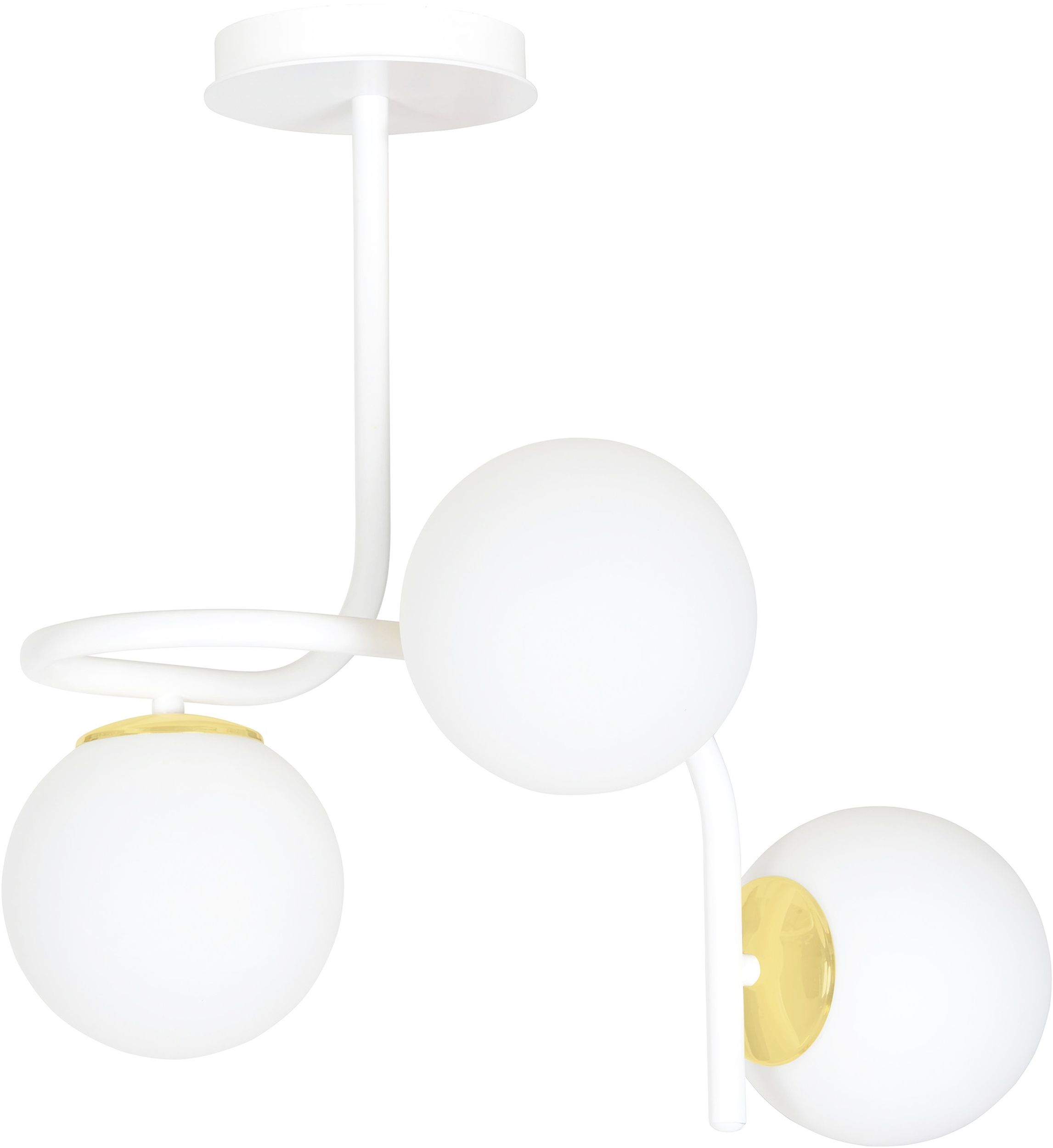 Emibig Ragnar lampă de tavan 3x10 W alb-auriu 1033/3