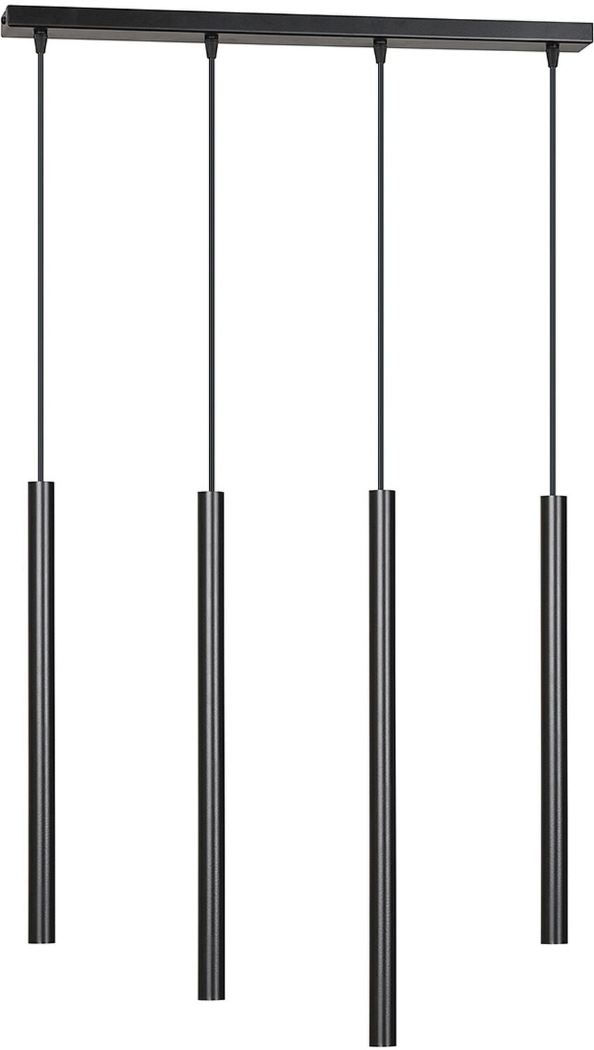 Emibig Selter lampă suspendată 4x8 W negru 552/4
