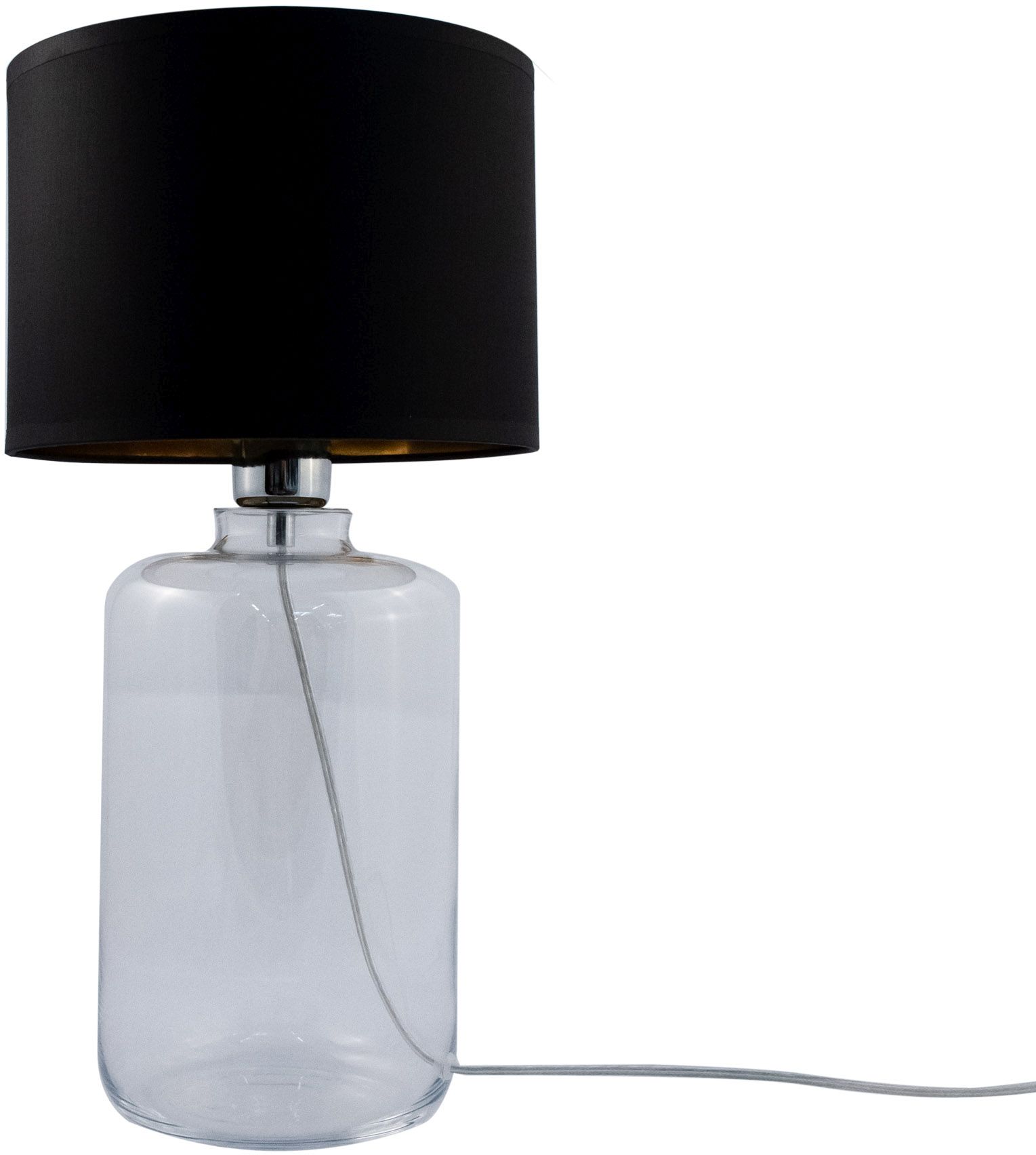 Zuma Line Samasun Transparent veioză 1x60 W negru 5502BKGO