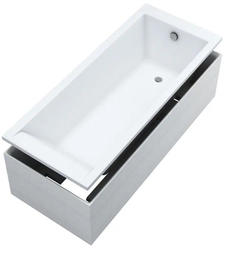 Schedpol Ferra Set cadă cu sifon și suport 160x70 cm 3.532/NO-9.114