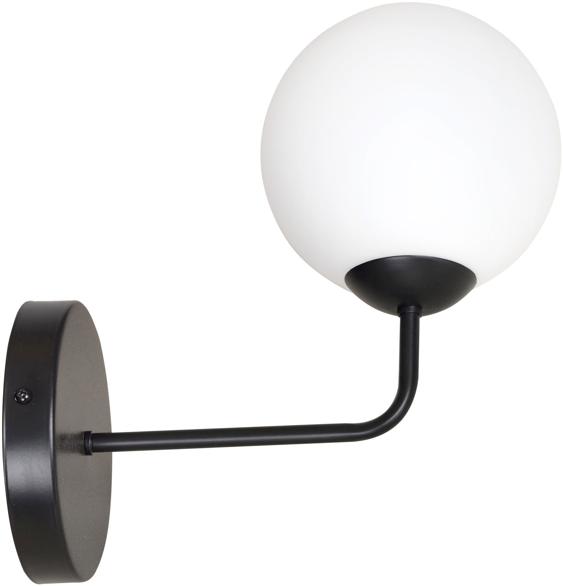 Emibig Selbi lampă de perete 1x40 W negru-lapte 734/K1B