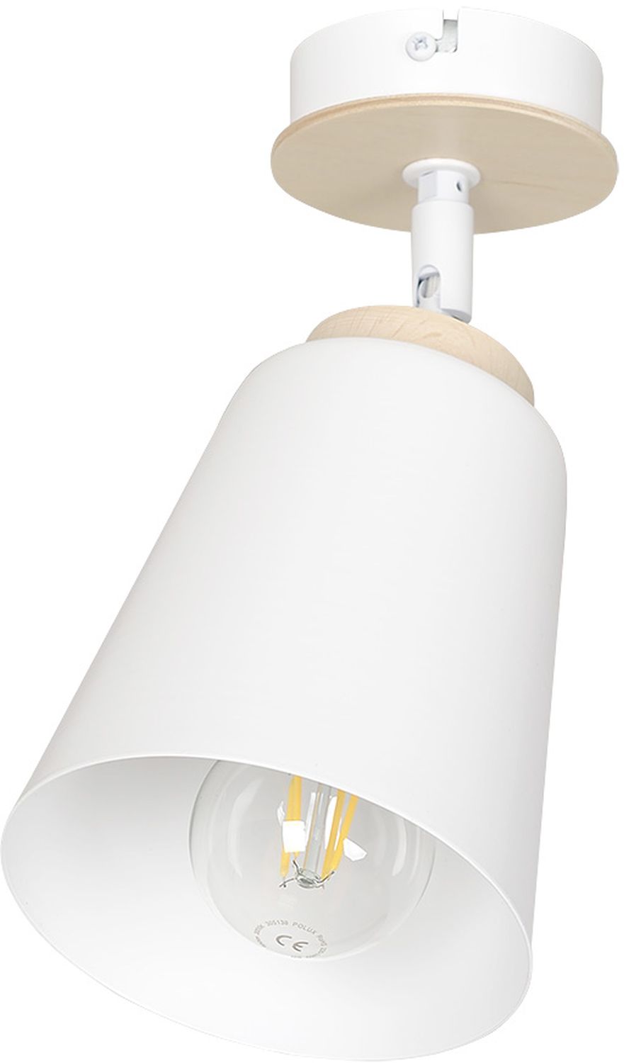 Emibig Atlas lampă de tavan 1x50 W alb-lemn 724/1