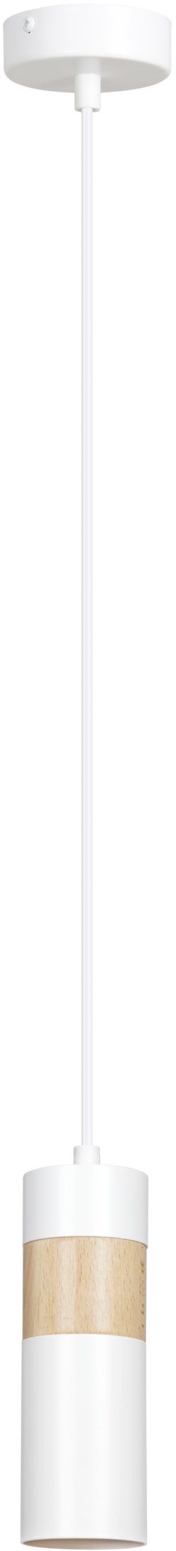 Emibig Akari lampă suspendată 1x8 W alb-lemn 733/1
