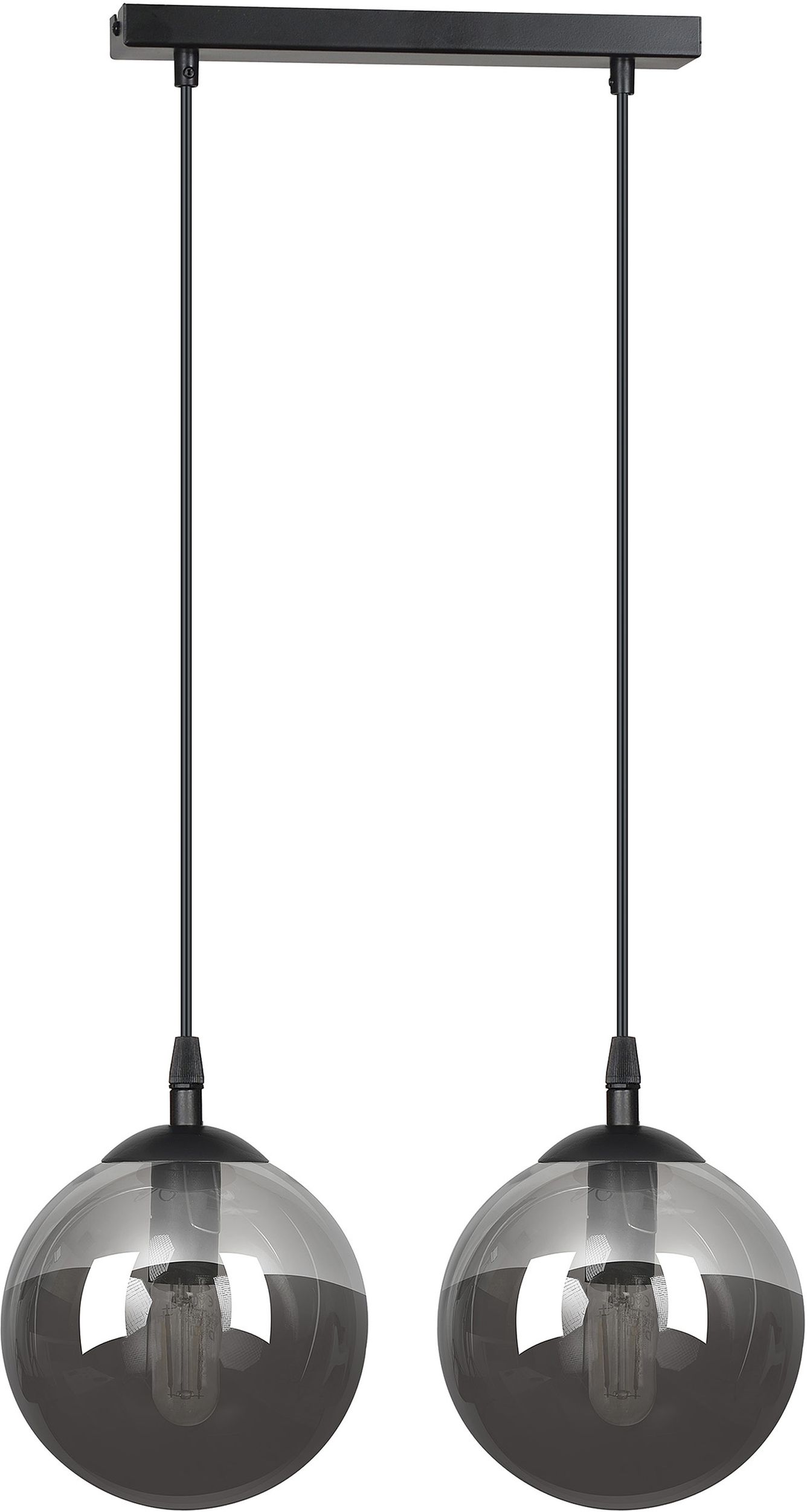 Emibig Cosmo lampă suspendată 2x40 W negru-grafit 712/2