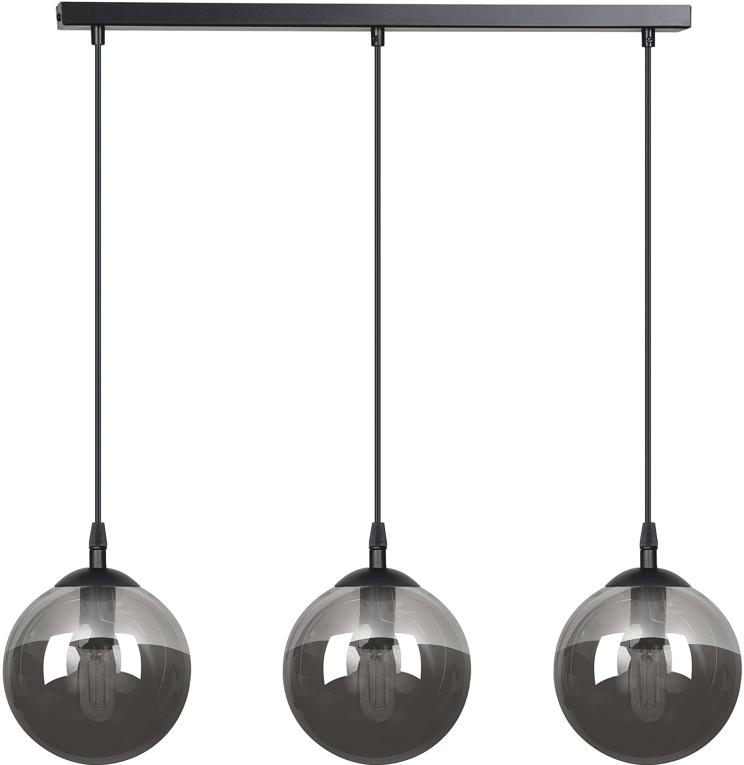 Emibig Cosmo lampă suspendată 3x40 W negru-grafit 712/3