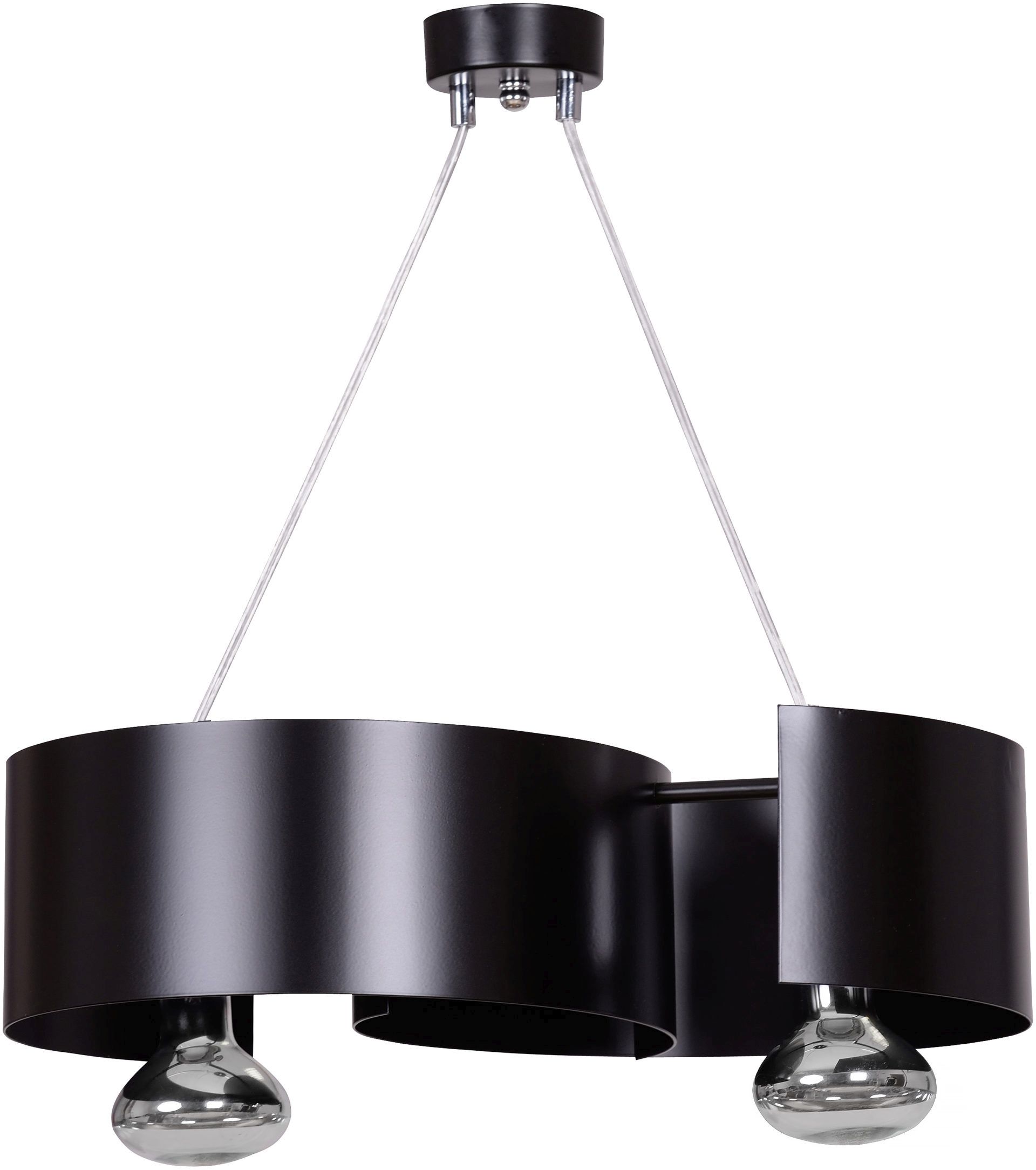 Emibig Vixon lampă suspendată 2x15 W negru-crom 284/2