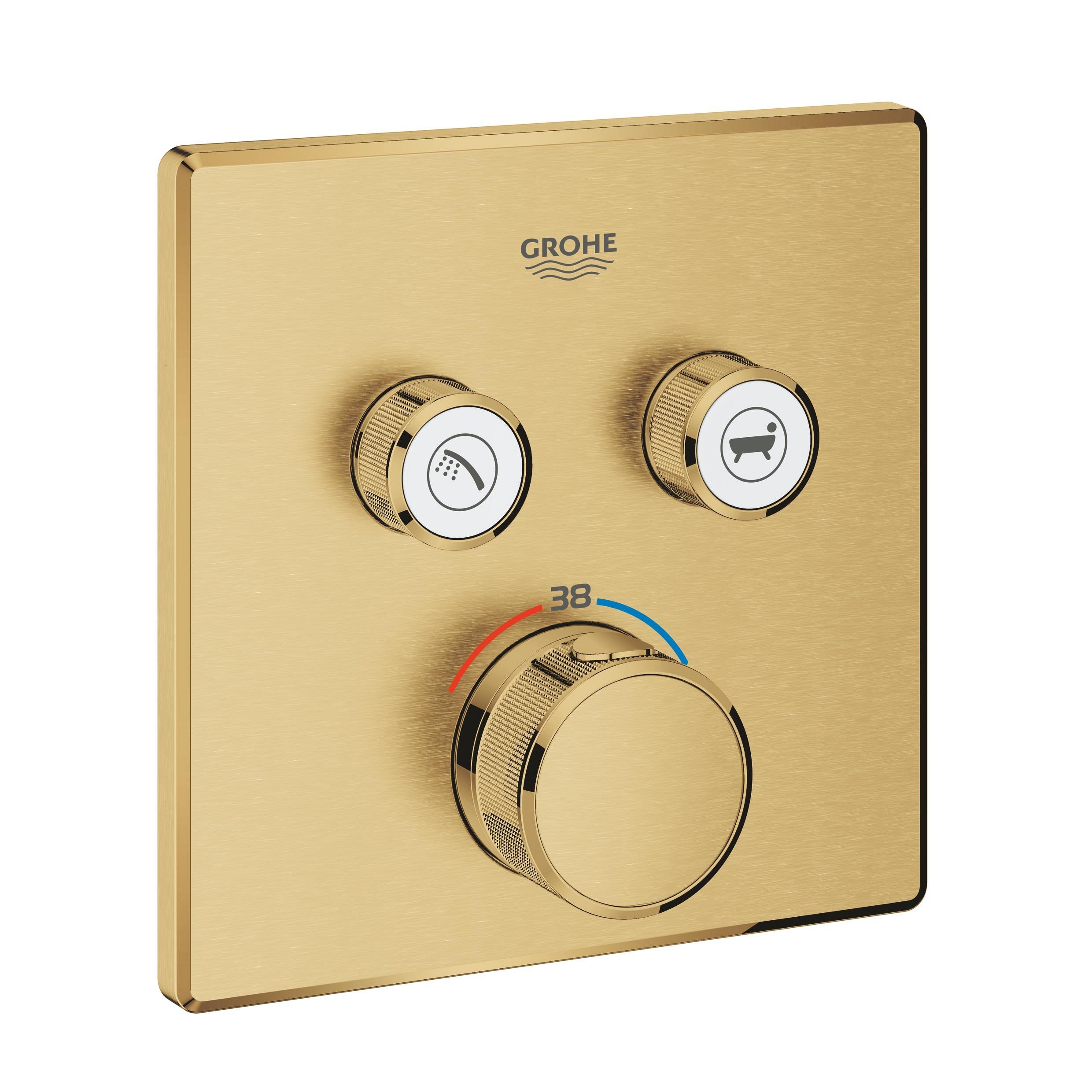 Grohe Grohtherm SmartControl baterie cadă-duș ascuns cu termostat auriu 29124GN0