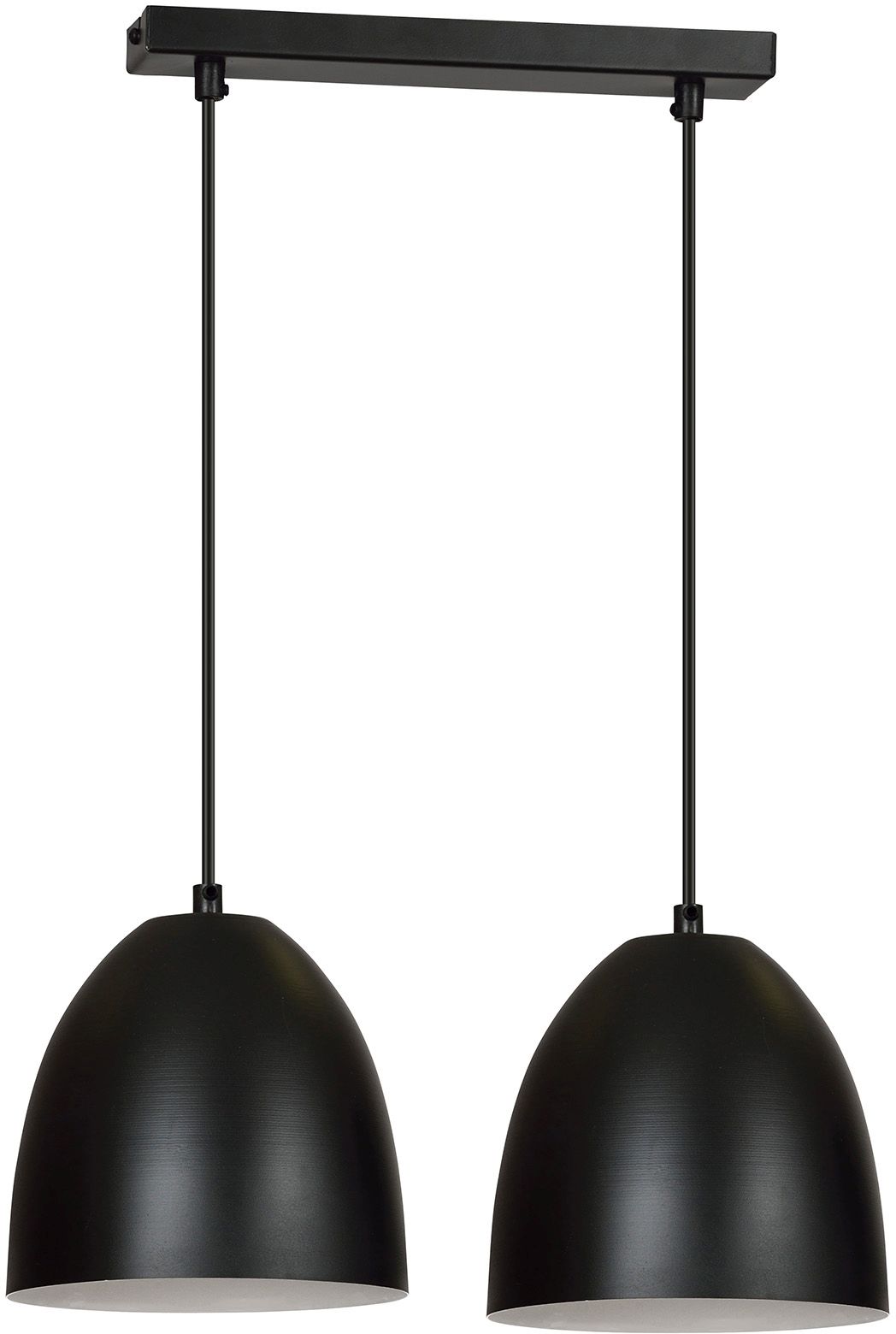 Emibig Lenox lampă suspendată 2x15 W alb-negru 391/2