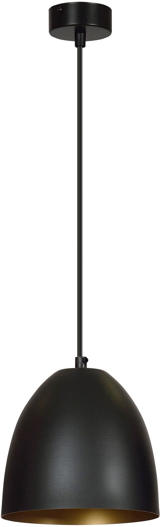 Emibig Lenox lampă suspendată 1x15 W negru-auriu 410/1
