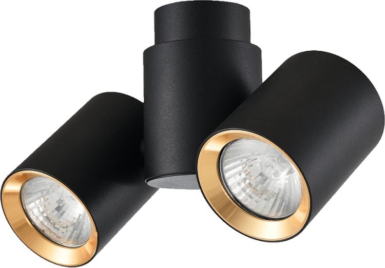 Light Prestige Boston lampă de tavan 2x50 W negru LP-741/2WBK/GD