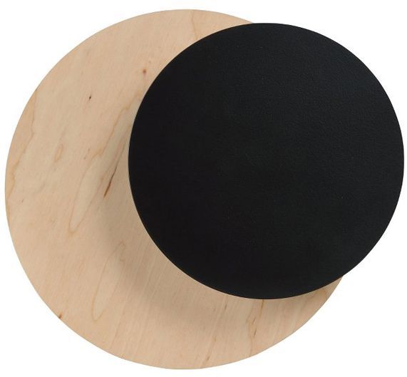 Emibig Circle plafonier 1x60 W negru-lemn 971/2