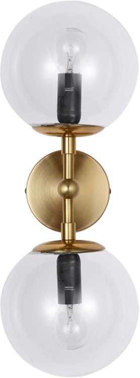 Light Prestige Dorado lampă de perete 2x40 W transparent-auriu LP-002/2WTransp