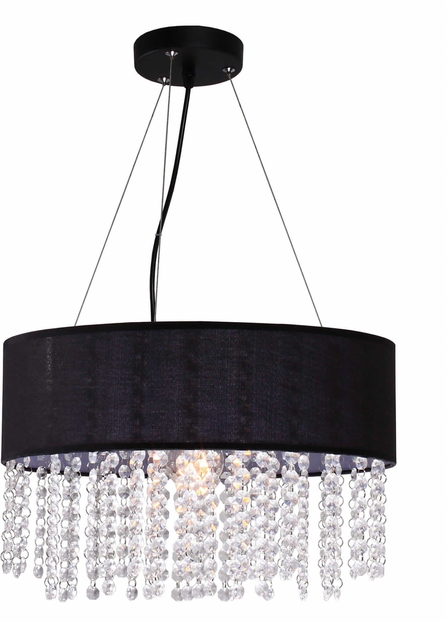 Light Prestige Madryt lampă suspendată 1x60 W negru LP-81458/1PBK