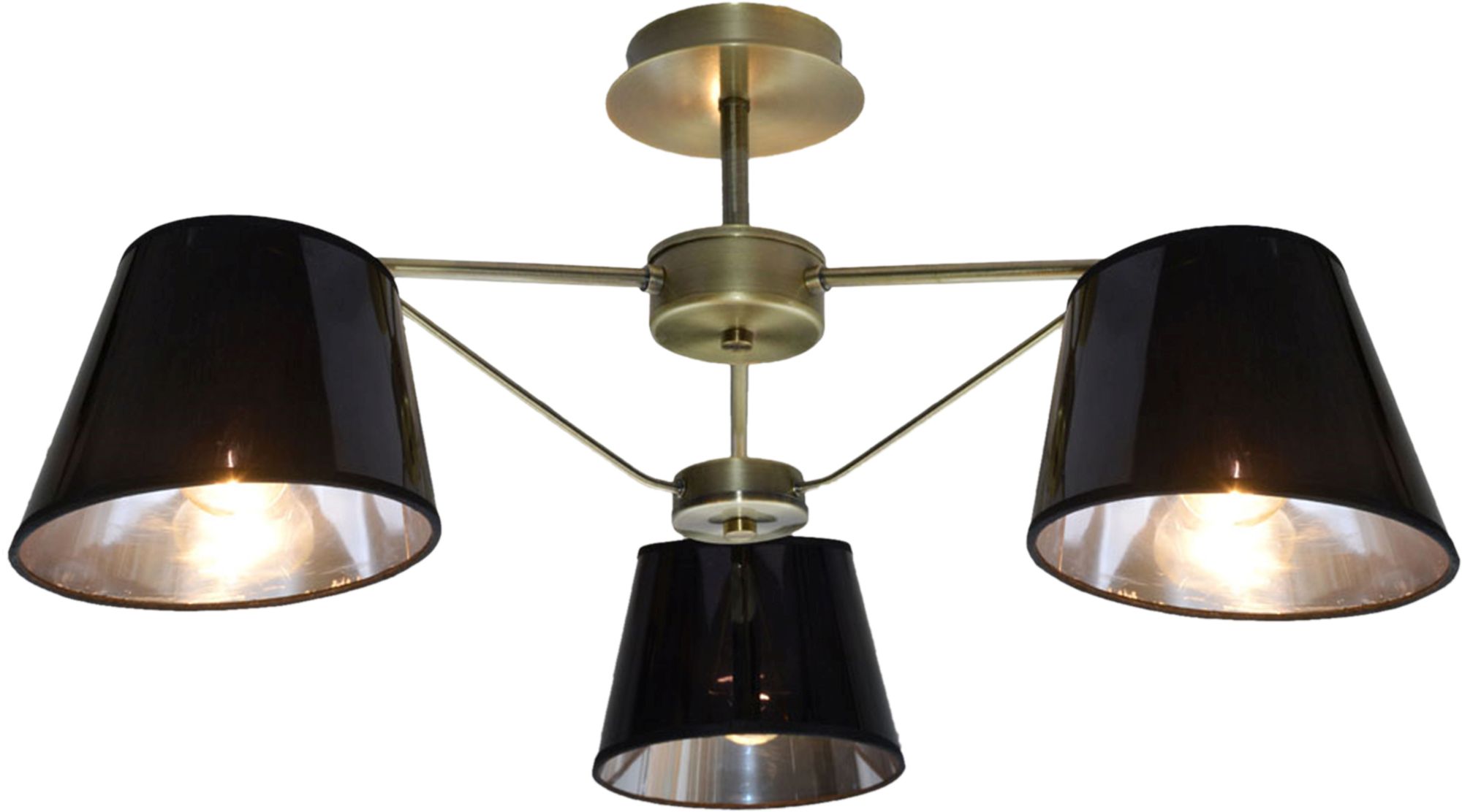 Candellux Cortez lampă de tavan 3x40 W negru-patină 33-54982