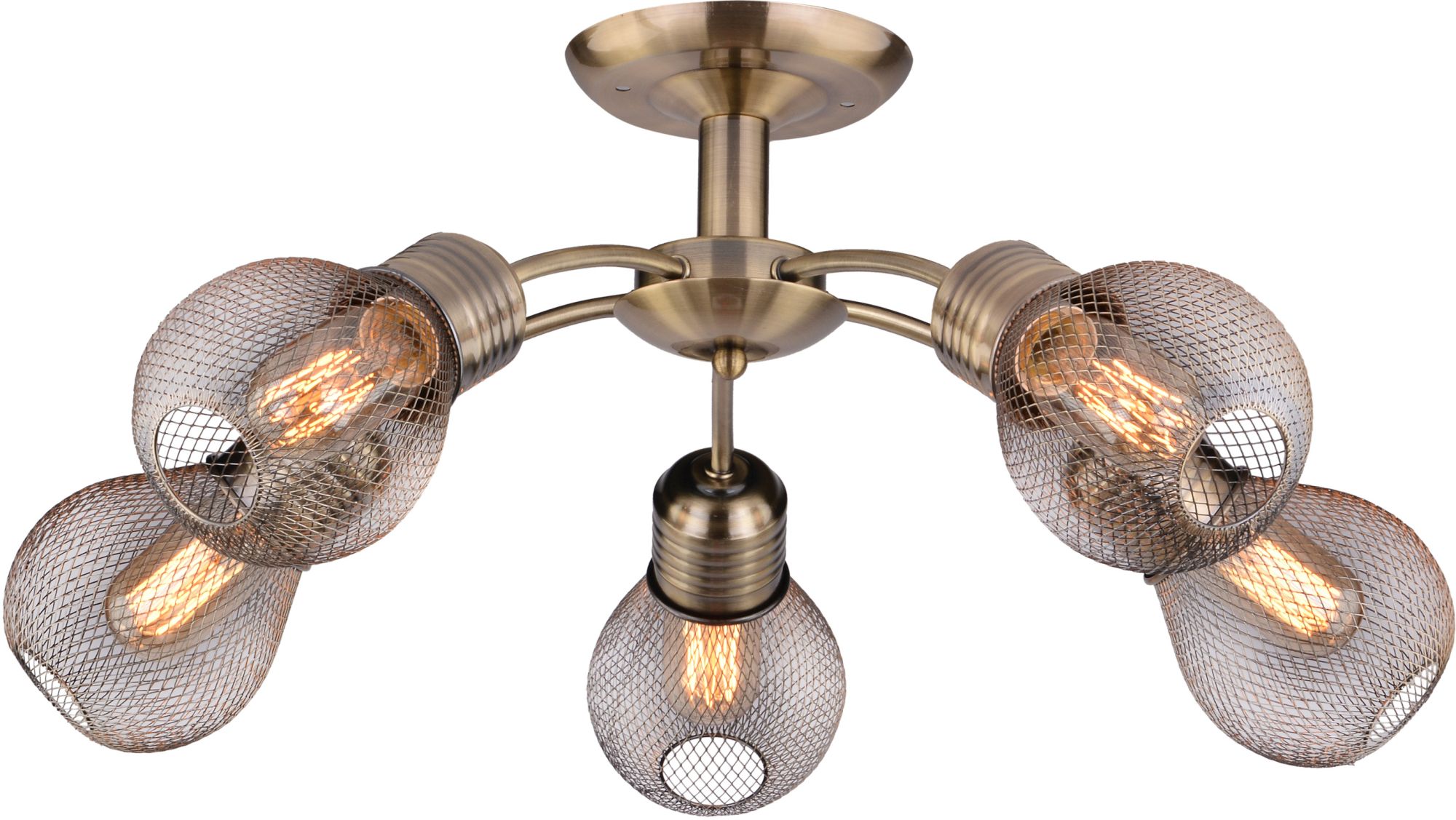 Candellux Gliva lampă de tavan 5x60 W patină 35-56603