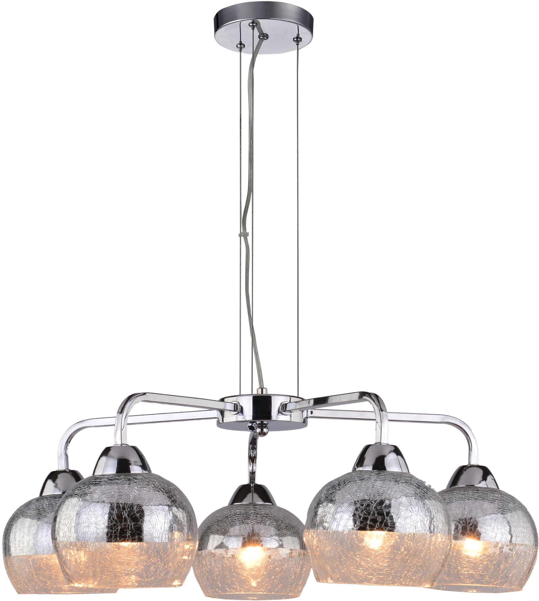 Candellux Cromina lampă suspendată 5x60 W crom 35-56375