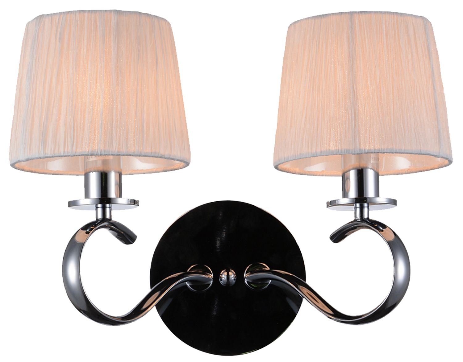 Candellux Clara lampă de perete 2x40 W alb-crom 22-21564