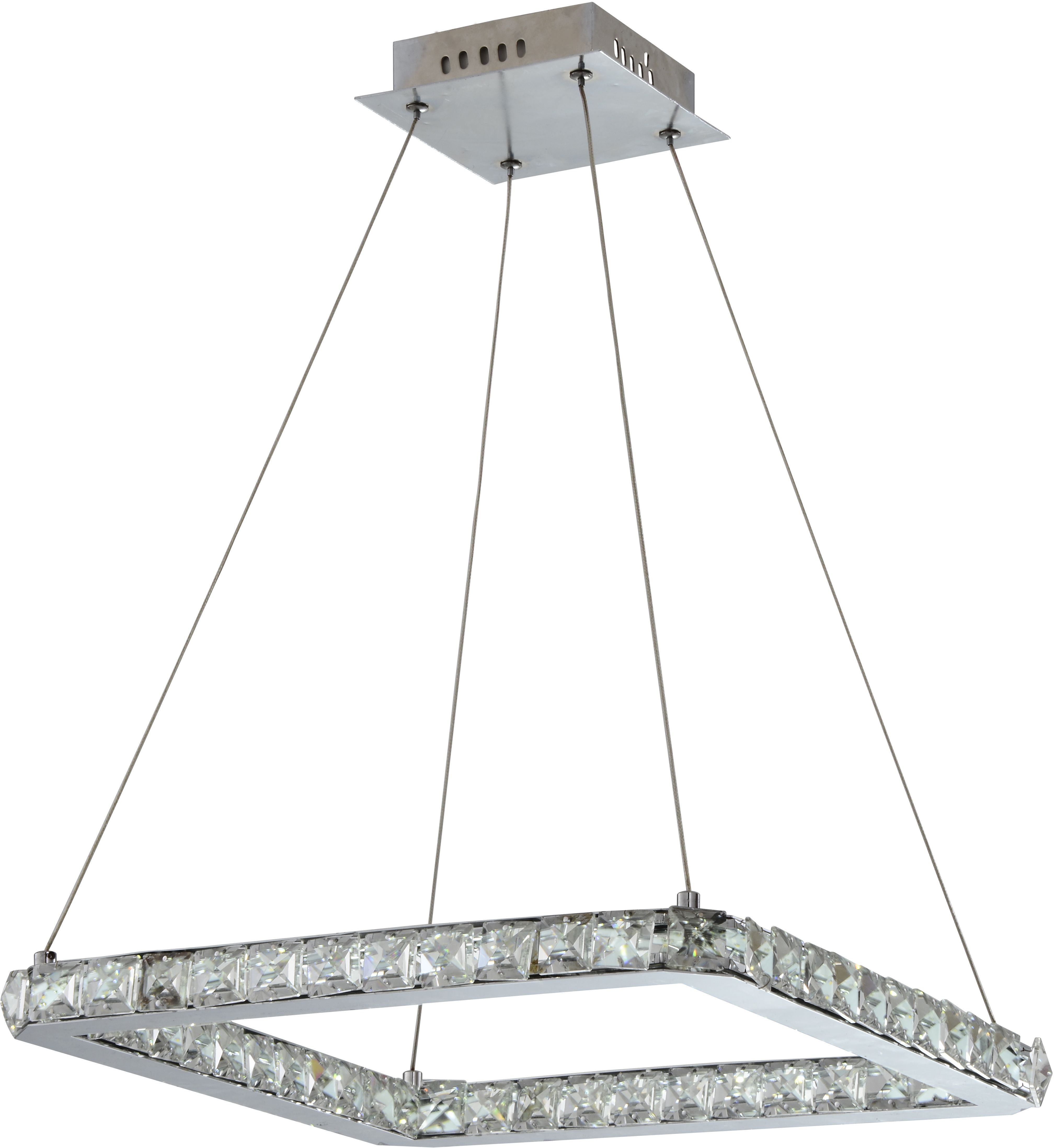 Candellux Lords lampă suspendată 1x24 W crom 31-34854