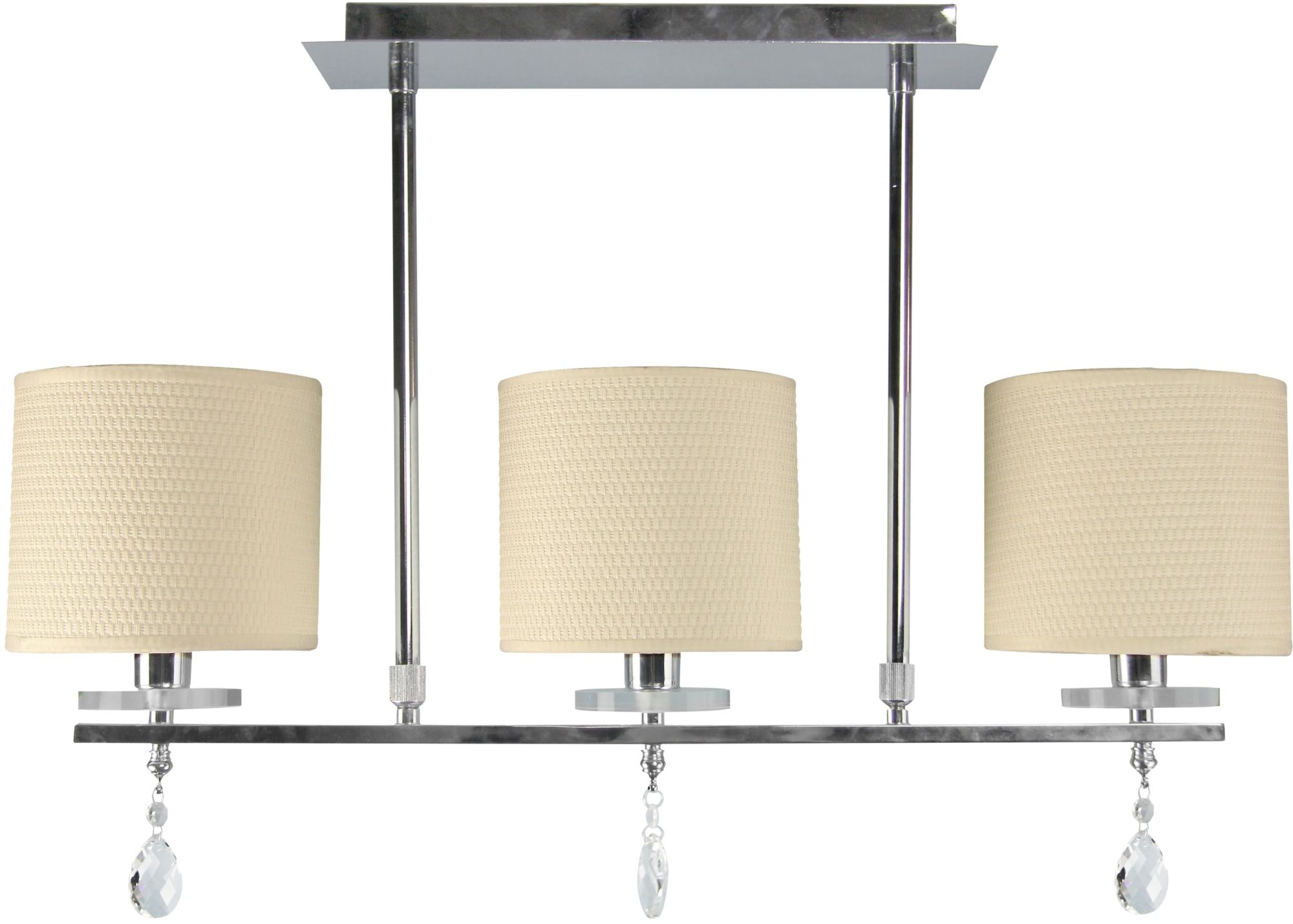Candellux Estera lampă de tavan 3x40 W crom-cremos 33-11510