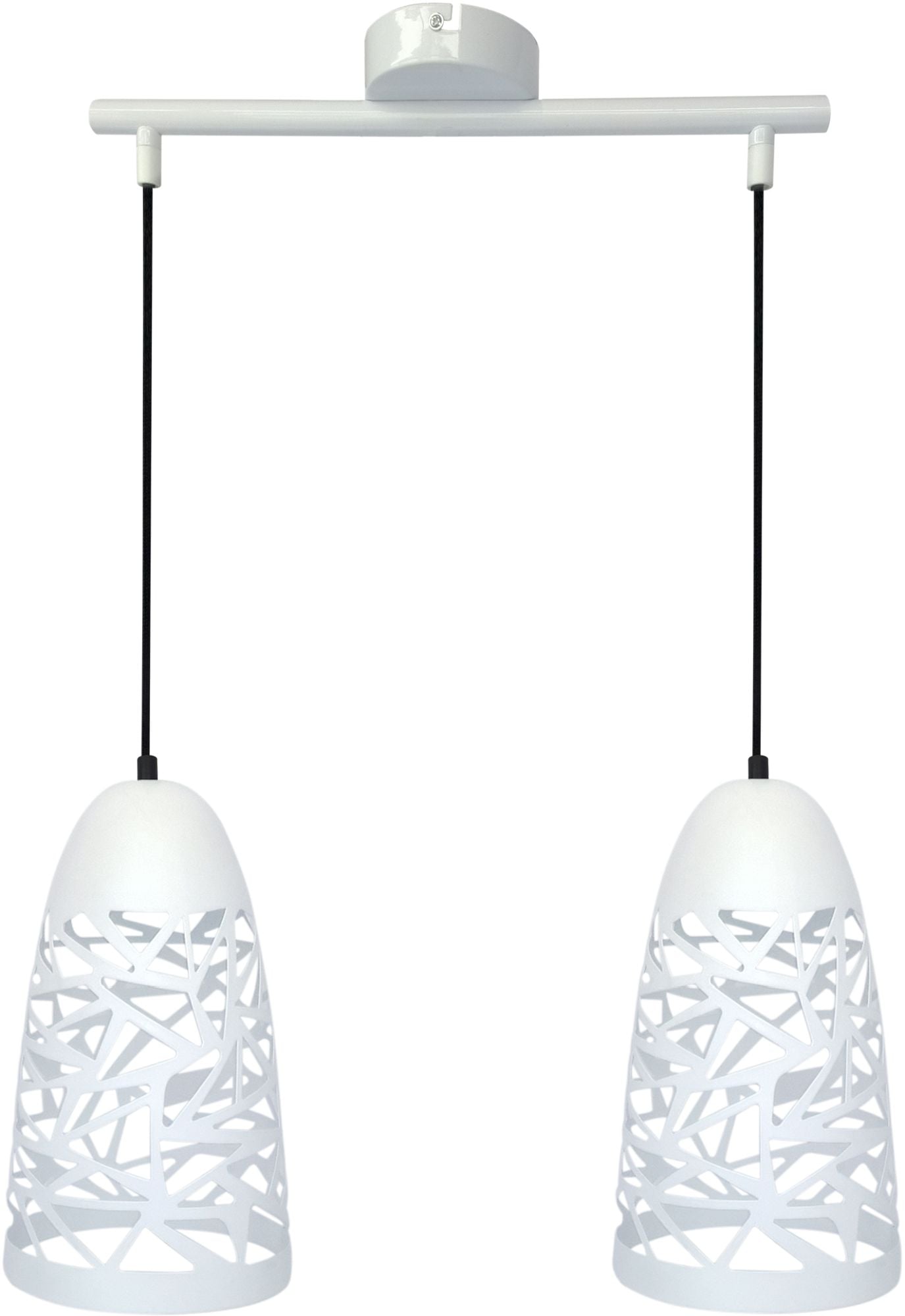 Candellux Sabrin lampă suspendată 2x60 W alb 32-54869