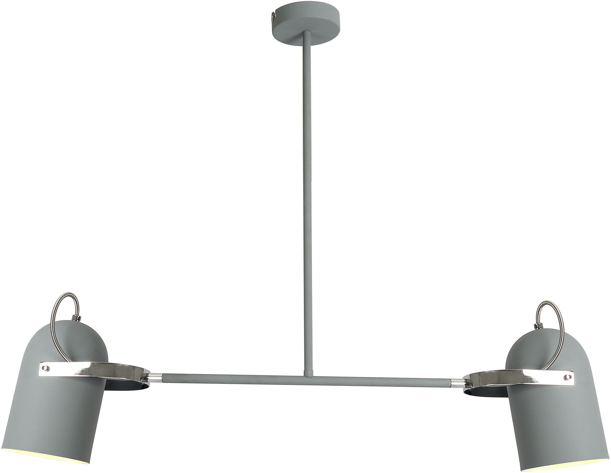 Candellux Gray lampă de tavan 2x40 W gri 32-66510