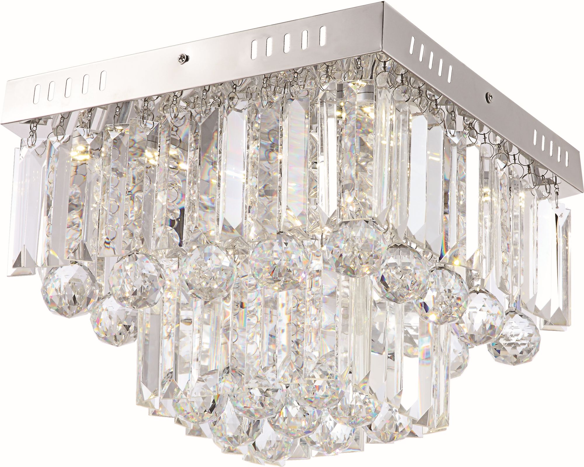 Candellux Carmina lampă de tavan 1x18 W crom-cristal 98-44716